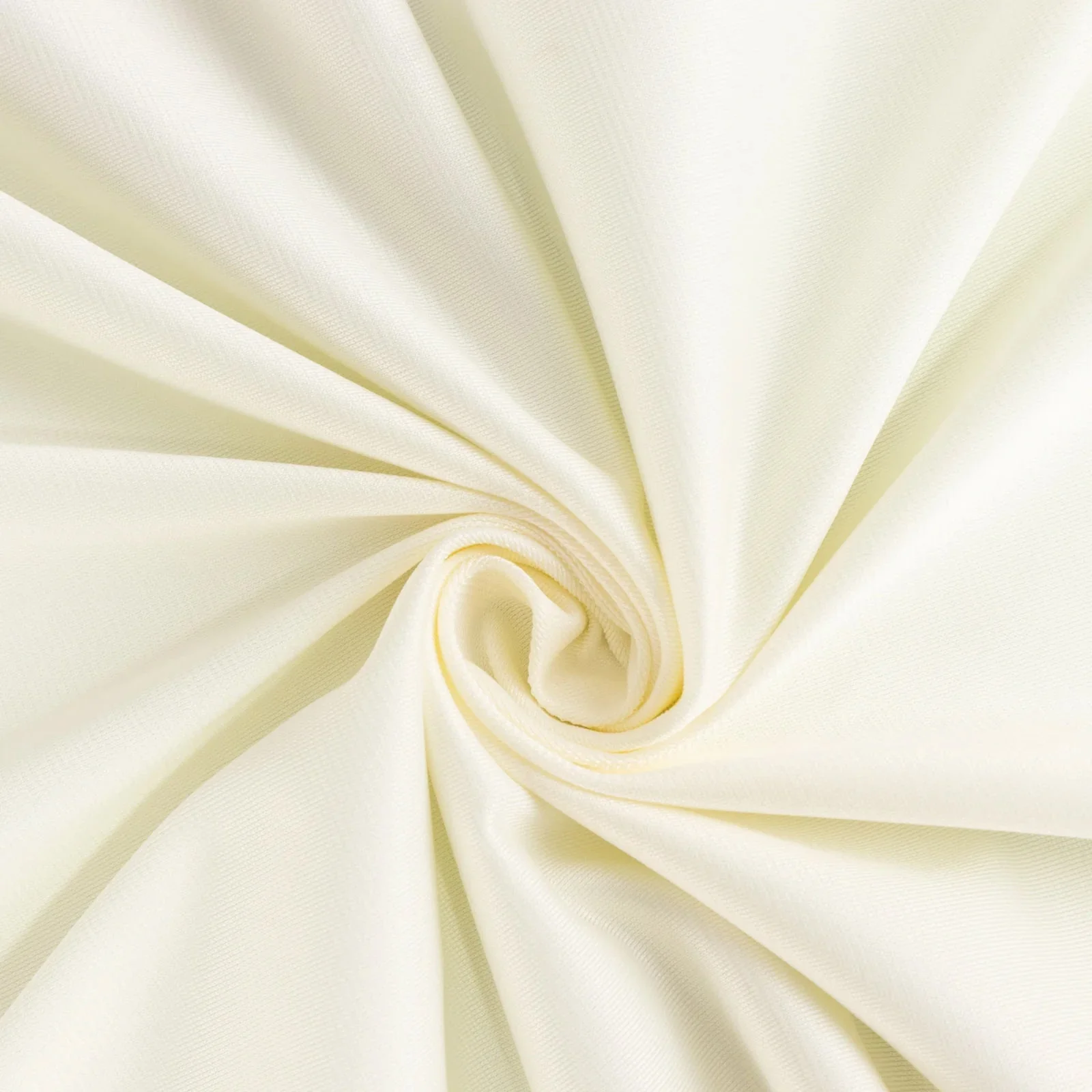 Scuba Round Tablecloth 70" Ivory - Wrinkle Free Table Cover - Image 5