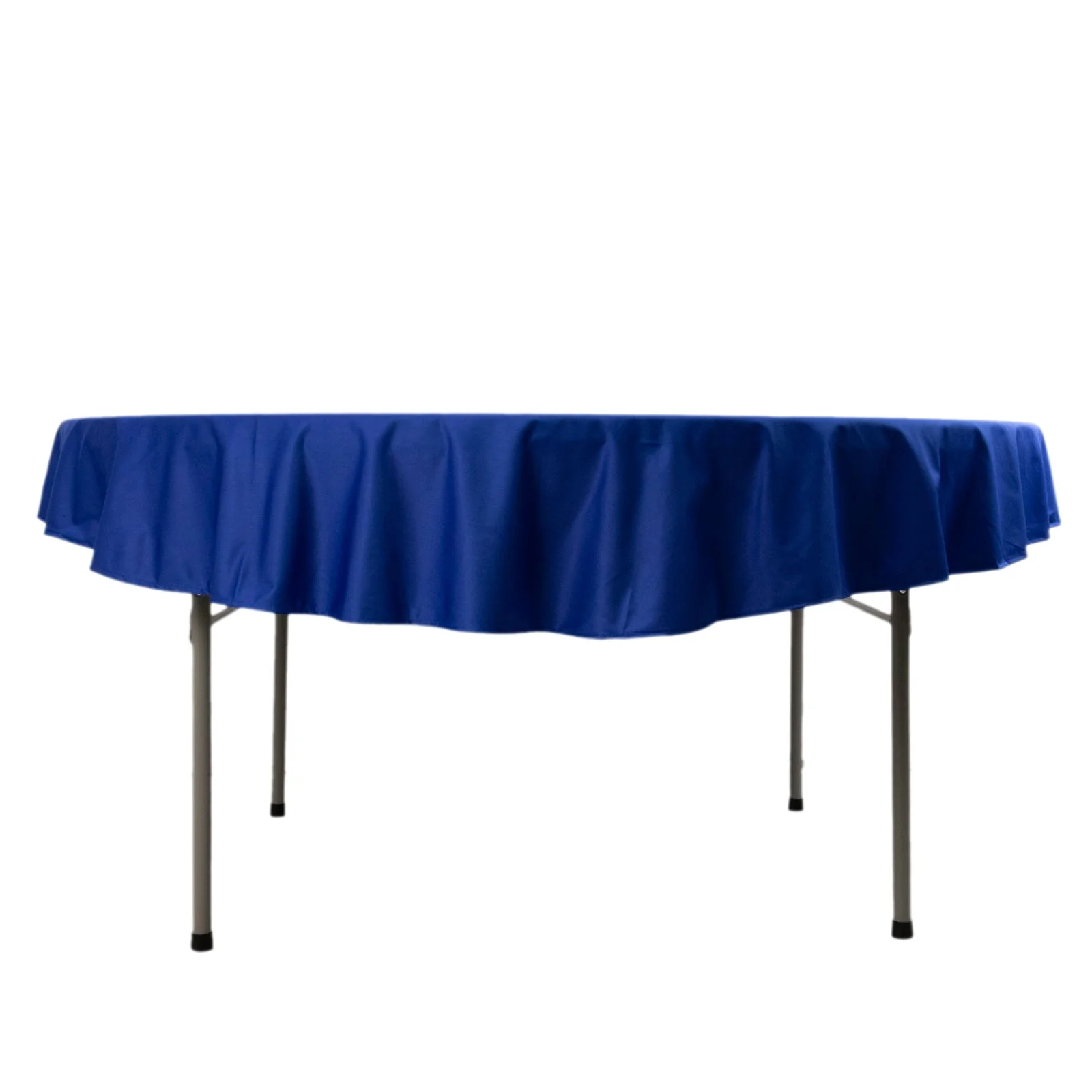 Scuba Round Tablecloth 70" Royal Blue - Wrinkle Free Table Cover - Image 8
