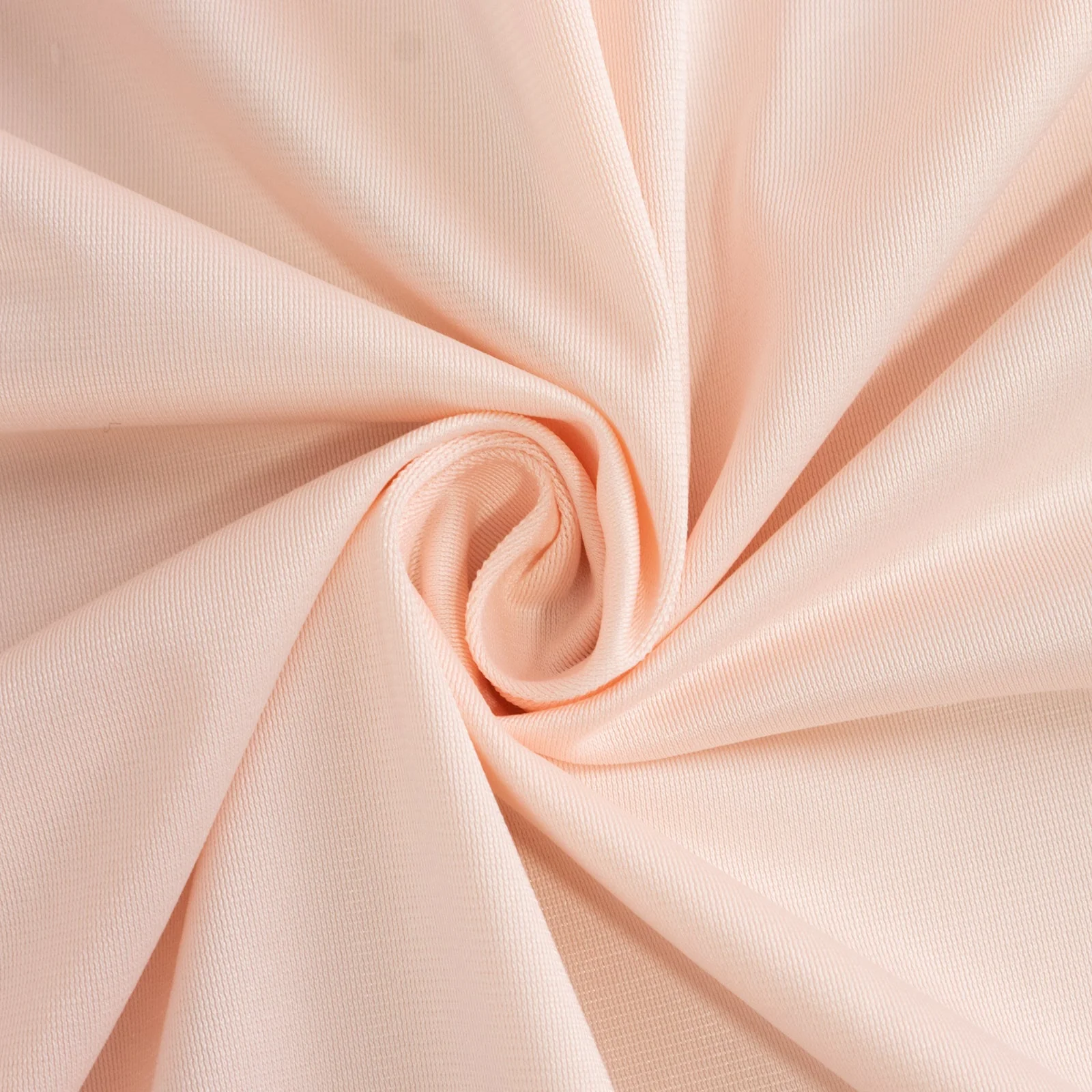 Scuba Round Tablecloth 90" Blush - Wrinkle Free Table Cover - Image 9