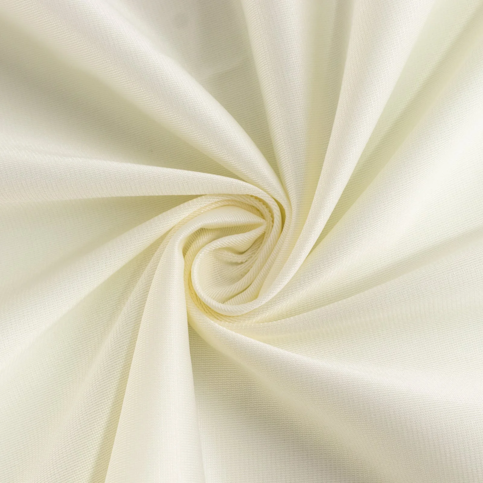 Scuba Round Tablecloth 90" Ivory - Wrinkle Free Table Cover - Image 10