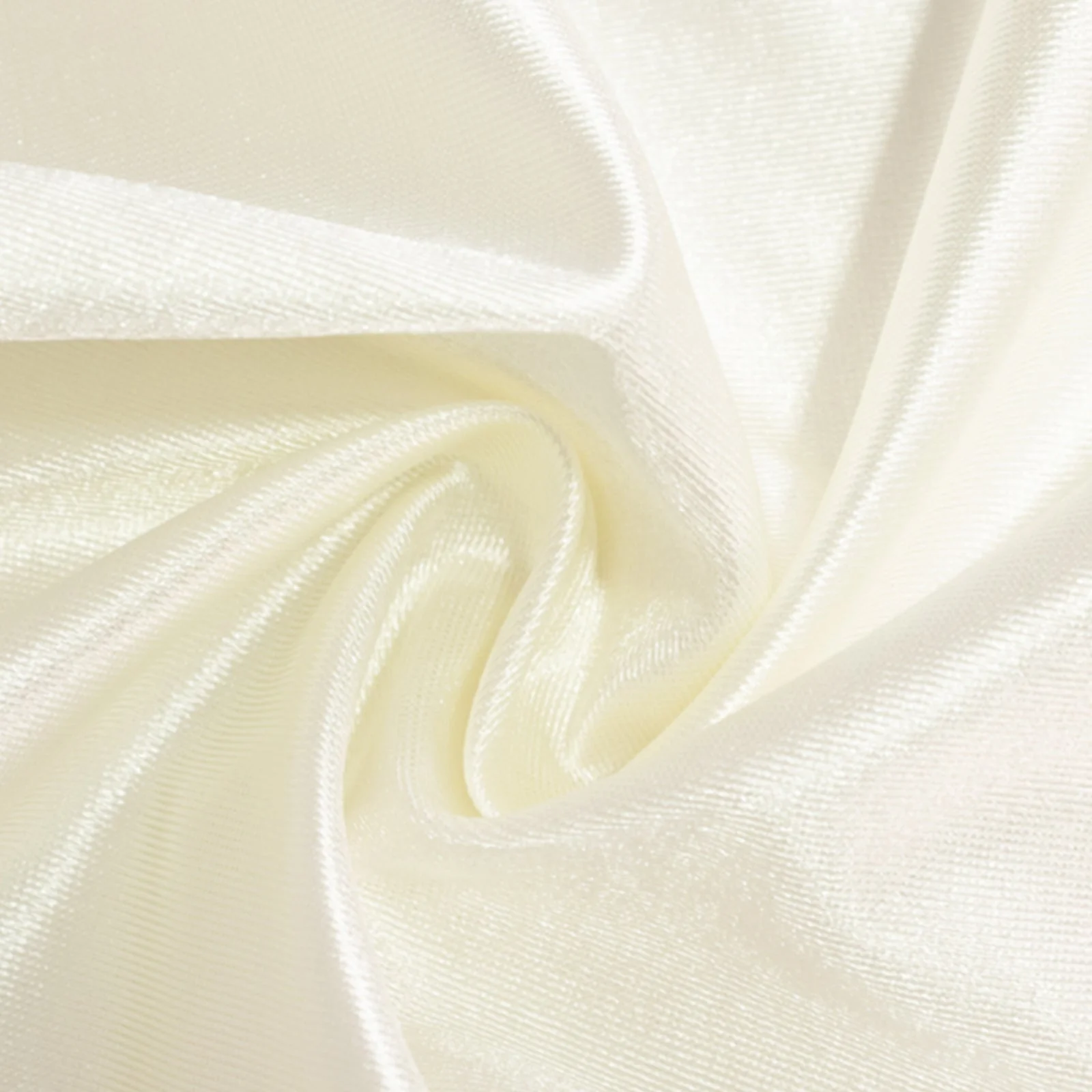 Scuba Square Table Overlay 70"x70" Shimmer Pearl White - Wrinkle Free & Smooth Table Topper - Image 6