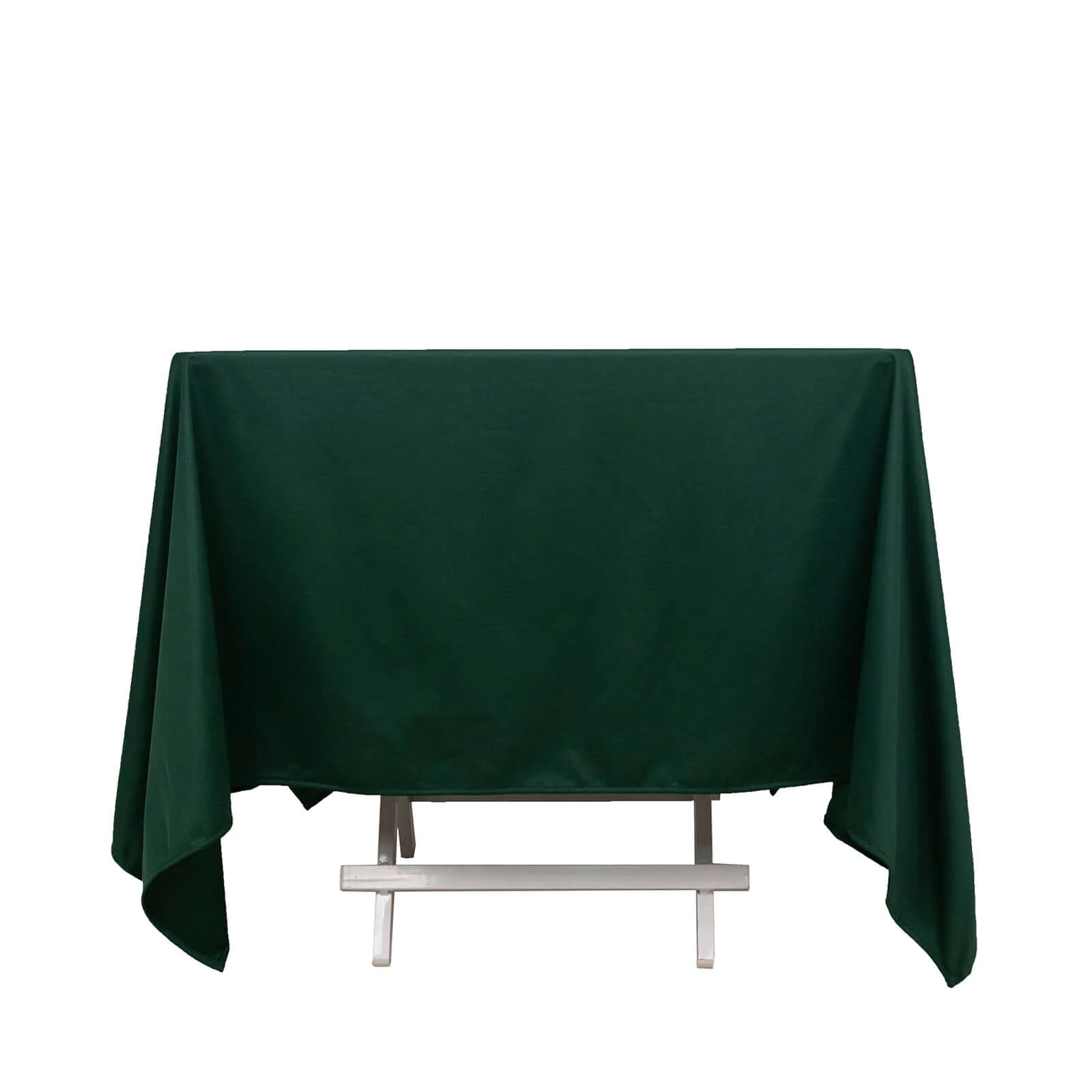 Scuba Square Tablecloth 70"x70" Hunter Emerald Green - Wrinkle Free Table Cover - Image 6