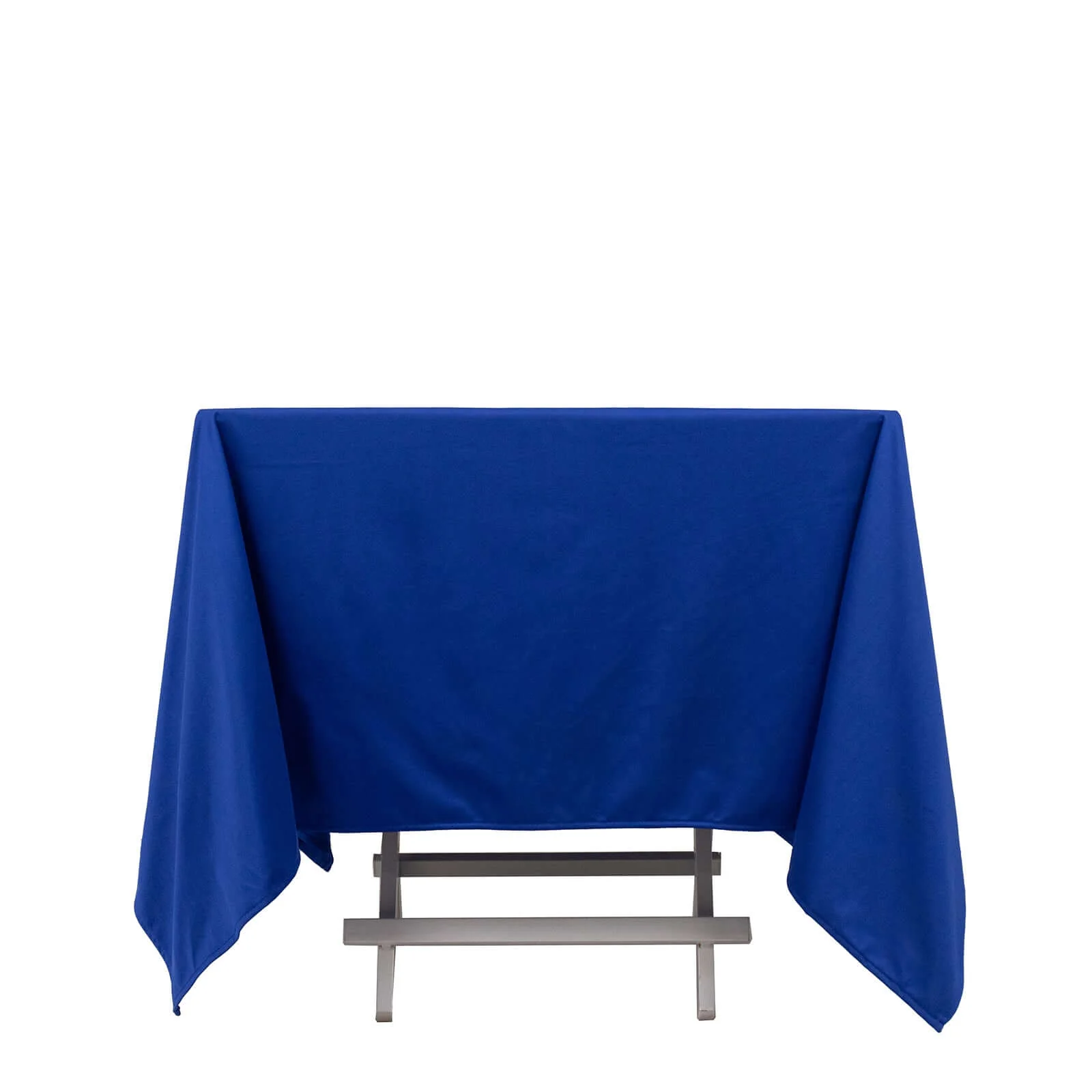Scuba Square Tablecloth 70"x70" Royal Blue - Wrinkle Free Table Cover - Image 6