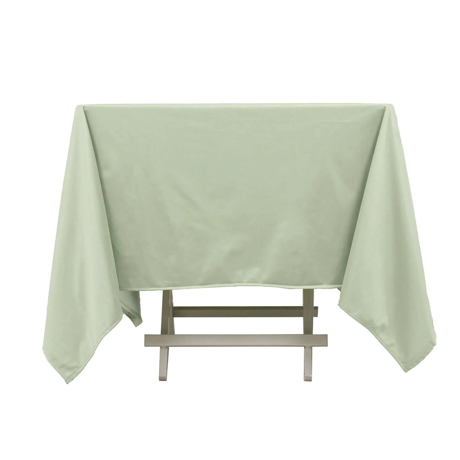 Scuba Square Tablecloth 70"x70" Sage Green - Wrinkle Free Table Cover - Image 6