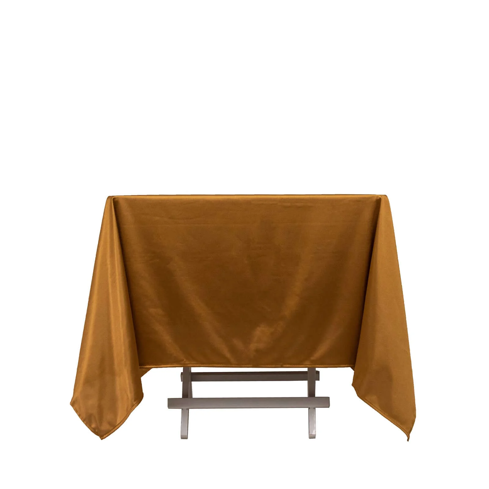 Scuba Square Tablecloth 70"x70" Shimmer Gold - Wrinkle Free & Stain Resistant Table Cover - Image 7
