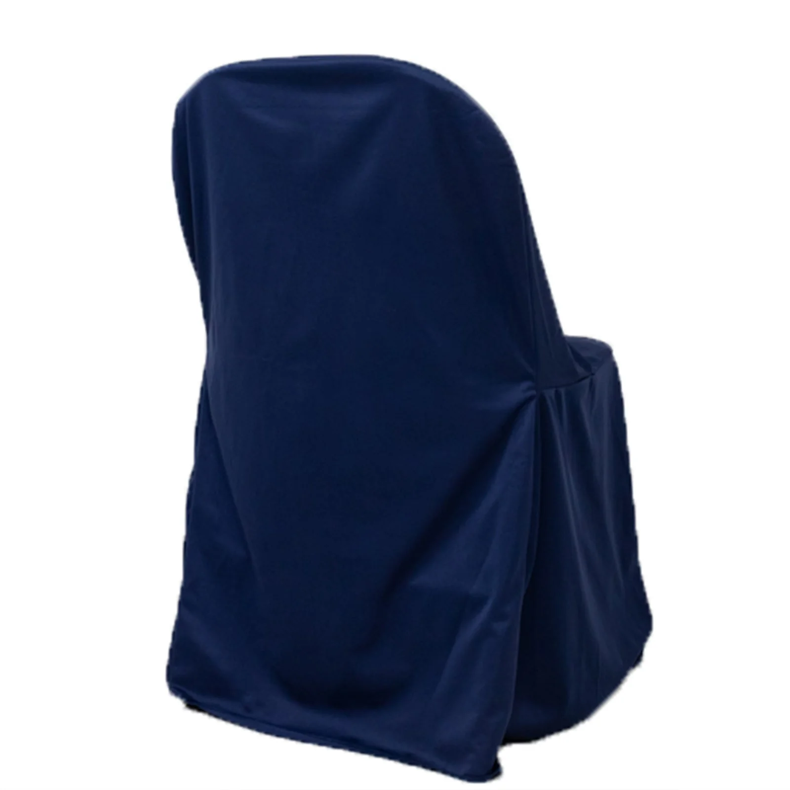 Scuba Stretch Folding Chair Cover Navy Blue - Wrinkle Free & Durable Slipcover - Image 8