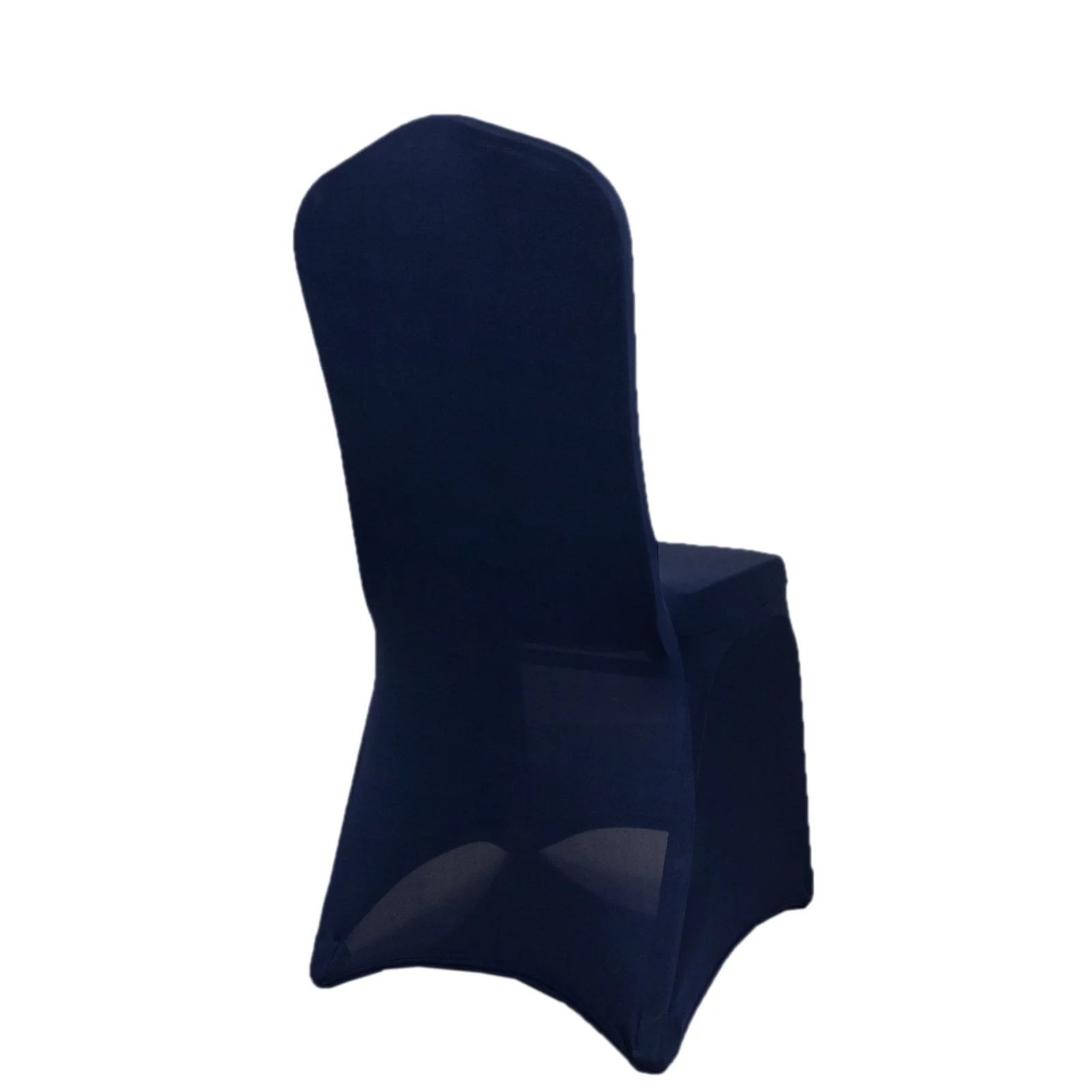 Premium Spandex Stretch Fitted Banquet Chair Cover 220GSM Navy Blue with Foot Pockets - Durable Slipcover - Image 7