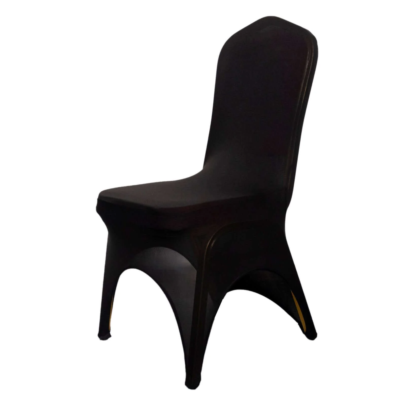 Premium Stretch Spandex Banquet Chair Cover Black 160GSM with Foot Pockets - Fitted 3-Way Open Arch Slipcover - Image 7