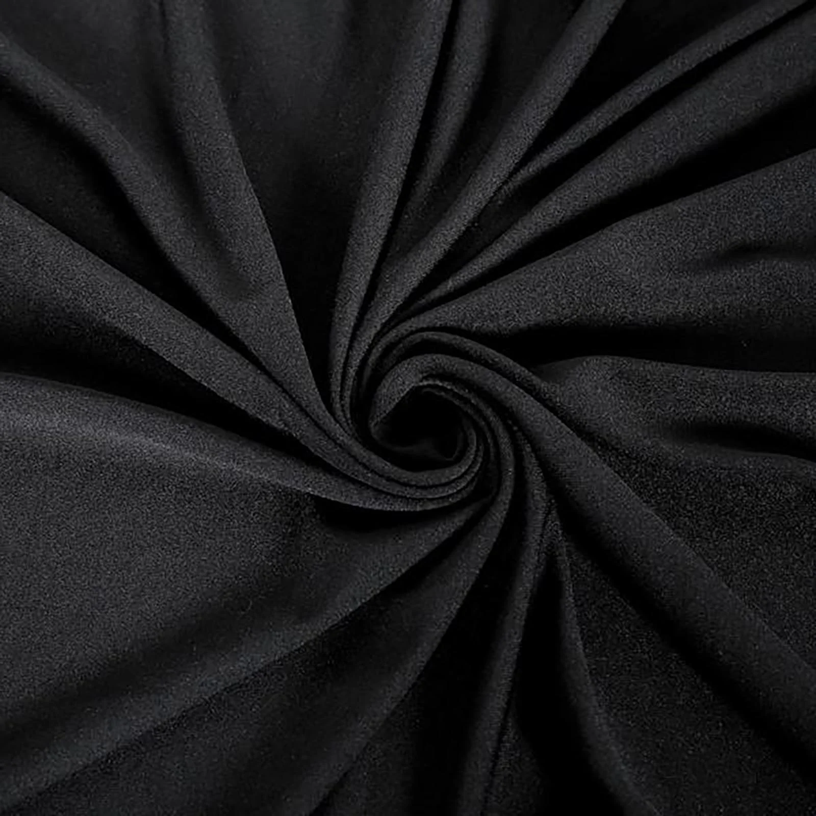 Premium Stretch Spandex Banquet Chair Cover Black 160GSM with Foot Pockets - Fitted 3-Way Open Arch Slipcover - Image 8
