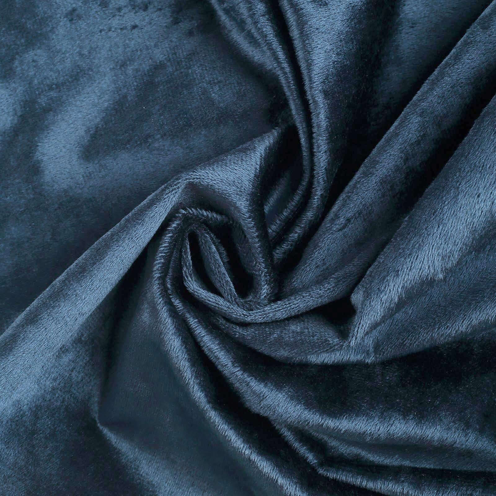 Premium Velvet Rectangle Tablecloth 90"x156" Navy Blue - Soft Textured Feel Reusable Seamless Table Cover - Image 8