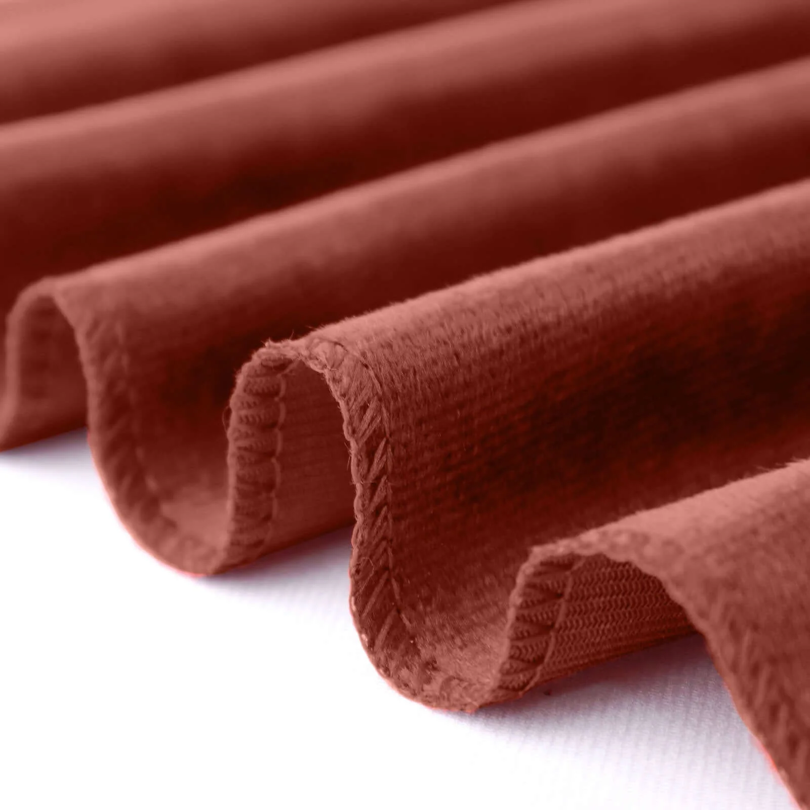 Premium Velvet Rectangle Tablecloth 90"x156" Terracotta (Rust) - Soft Textured Feel Reusable Seamless Table Cover - Image 17