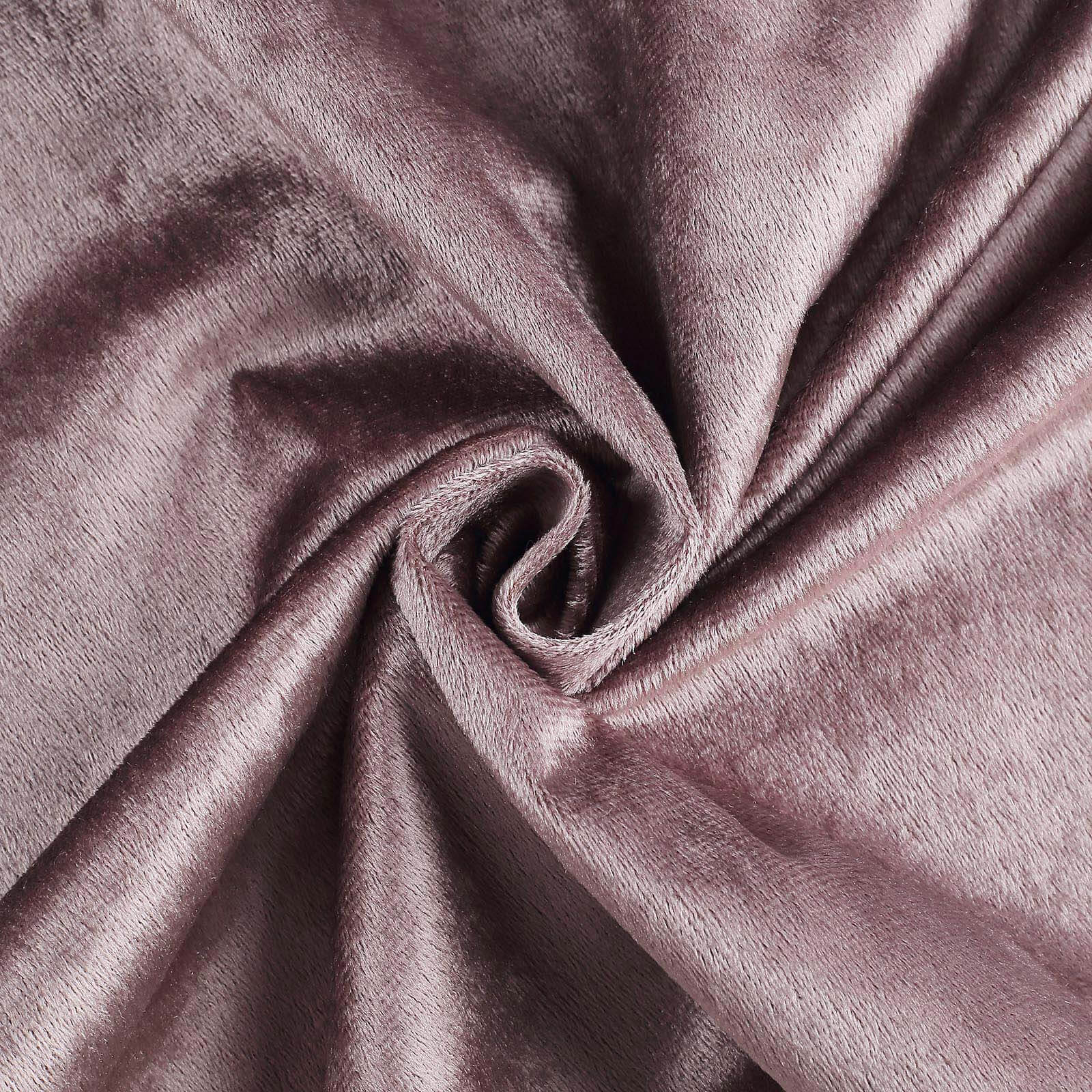 Premium Velvet Round Tablecloth 120" Mauve Cinnamon Rose - Seamless Soft & Reusable Table Cover - Image 8