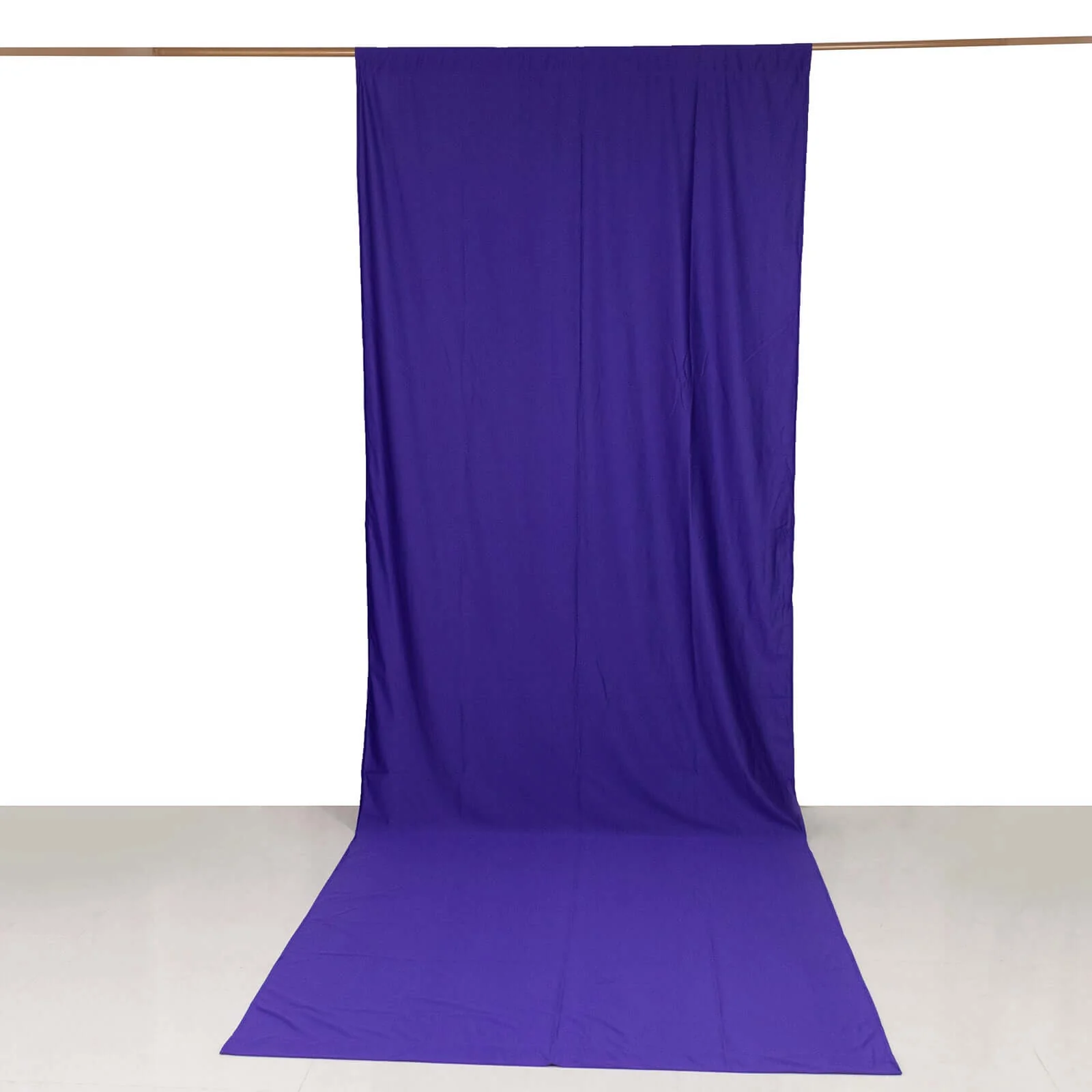 Purple Scuba Polyester Backdrop Drape Curtain, Durable Flame Resistant Event Divider Panel Wrinkle Free With Rod Pockets - 5ftx14ft - Image 9