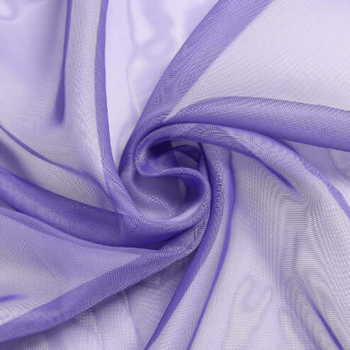 Purple Sheer Organza Wedding Arch Draping Fabric, Long Curtain Backdrop Window Scarf Valance 18ft - Image 7