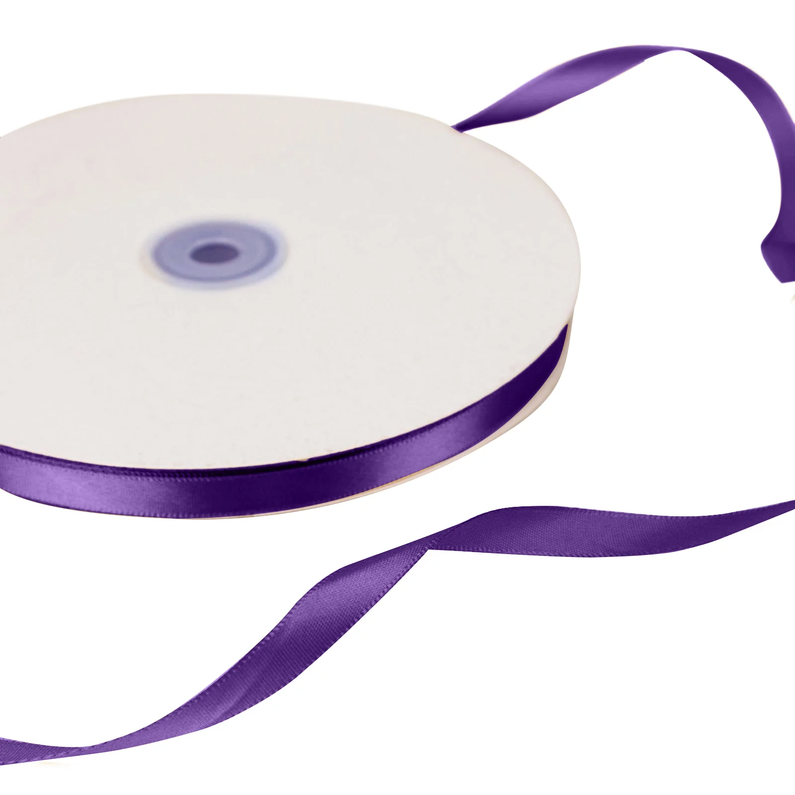Purple Single Face Decorative Satin Ribbon 100 Yards 3/8" - Image 6