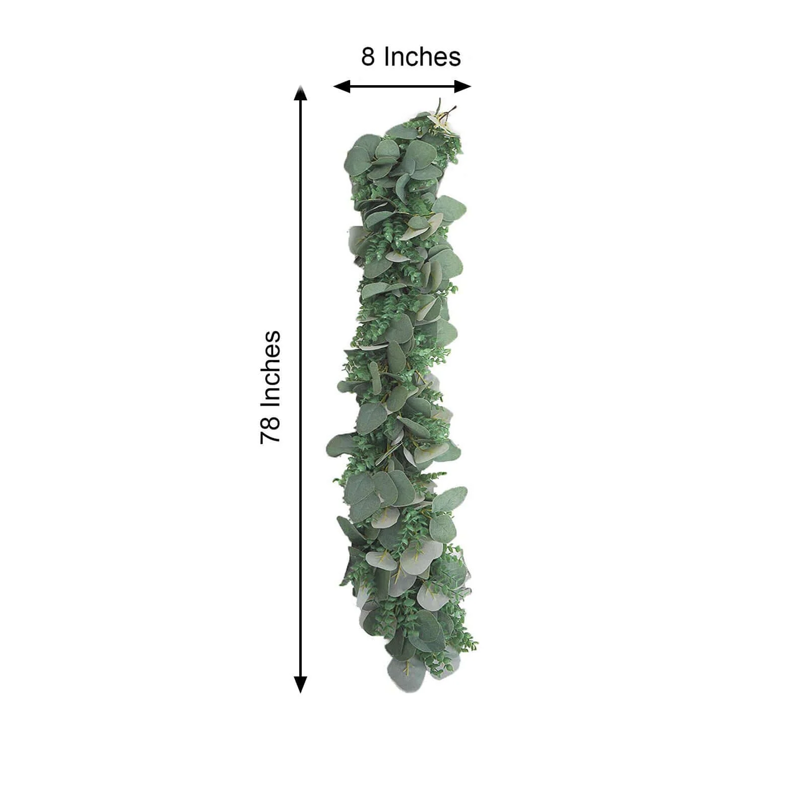 Real Touch Green Artificial Eucalyptus Boxwood Leaf Garland Vine - 7ft - Image 3