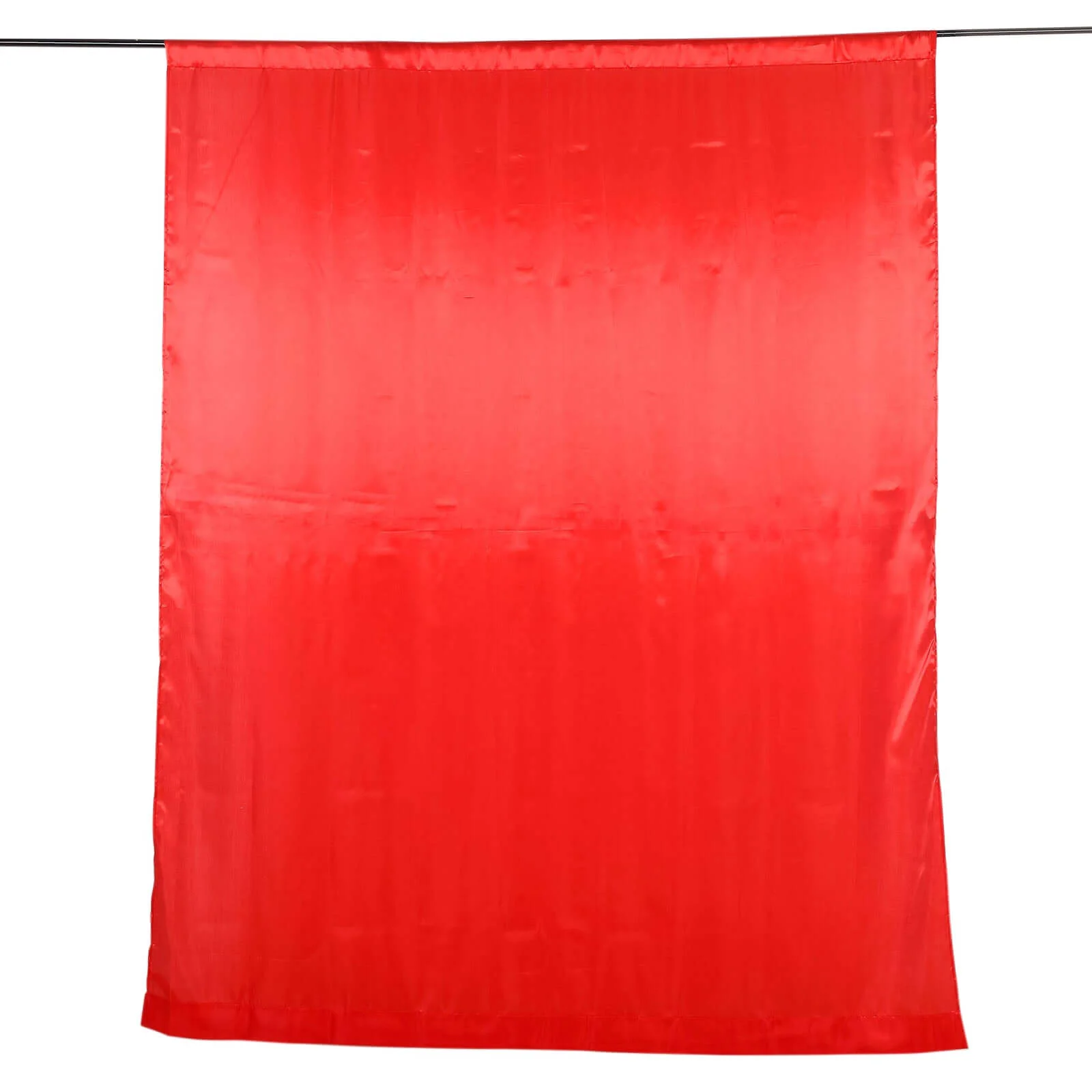 Red Satin Backdrop Drape Curtain, Photo Booth Event Divider Panel - 8ftx10ft - Image 7