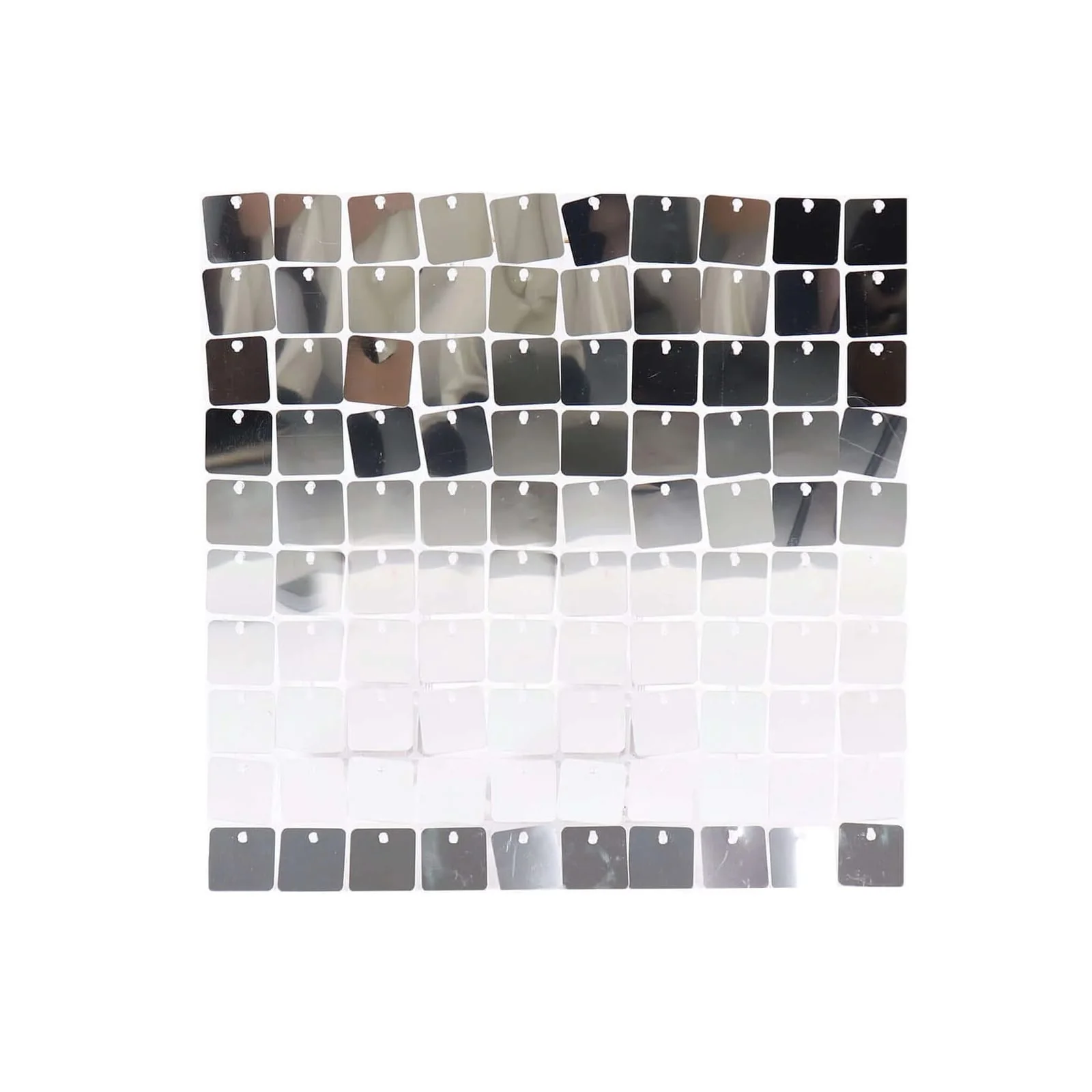 Ritzy Silver Square Sequin Shimmer Wall Photo Backdrop Panels, Party Active Spangle Wall Art Décor 24 Panels - 24sq.ft - Image 7