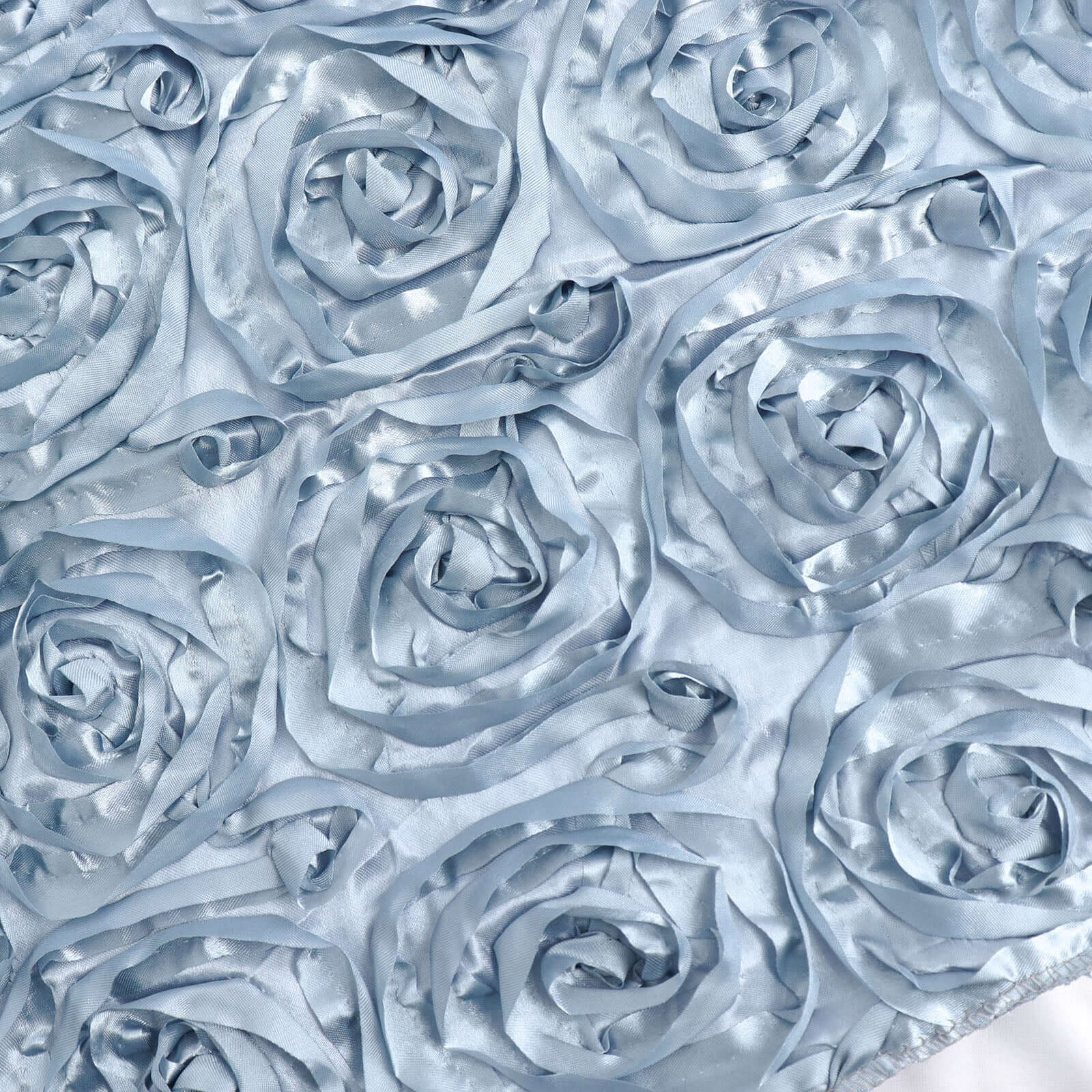 Rosette Satin Table Runner 14"x108" Dusty Blue - Grandiose Fabric Table Decor - Image 17