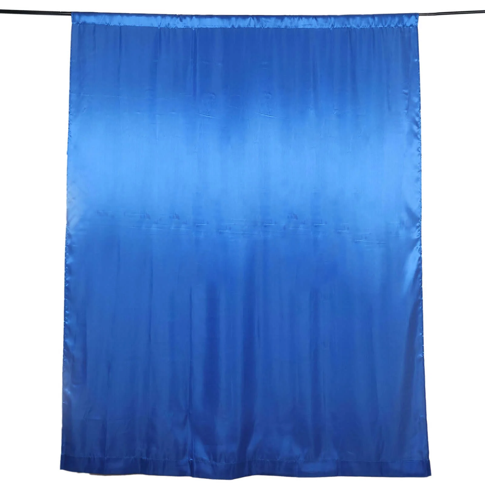 Royal Blue Satin Backdrop Drape Curtain, Photo Booth Event Divider Panel - 8ftx10ft - Image 7