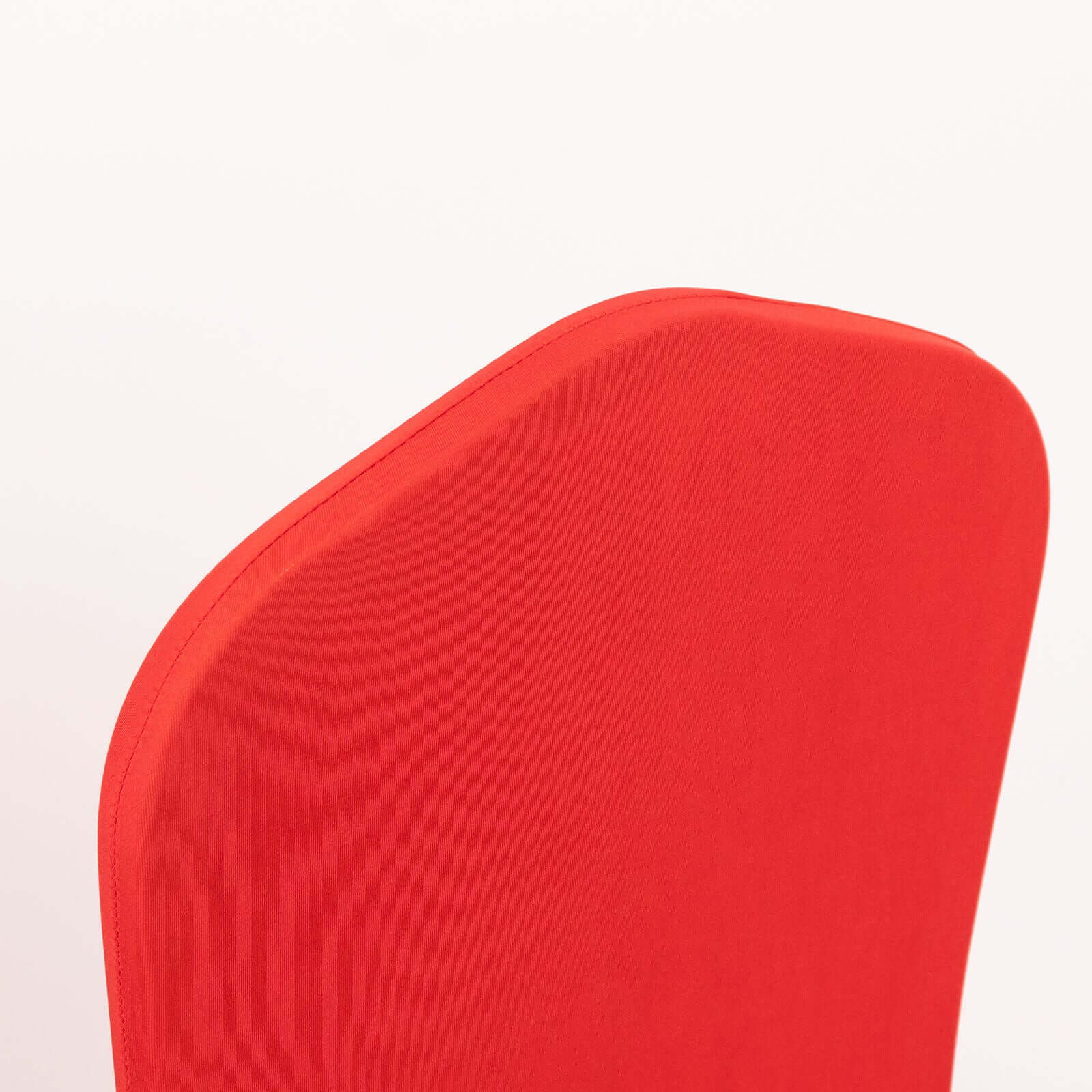 Ruffle Pleated Skirt Banquet Spandex Chair Cover Red - 1-Piece Stretch Fitted Slipcover - Image 7