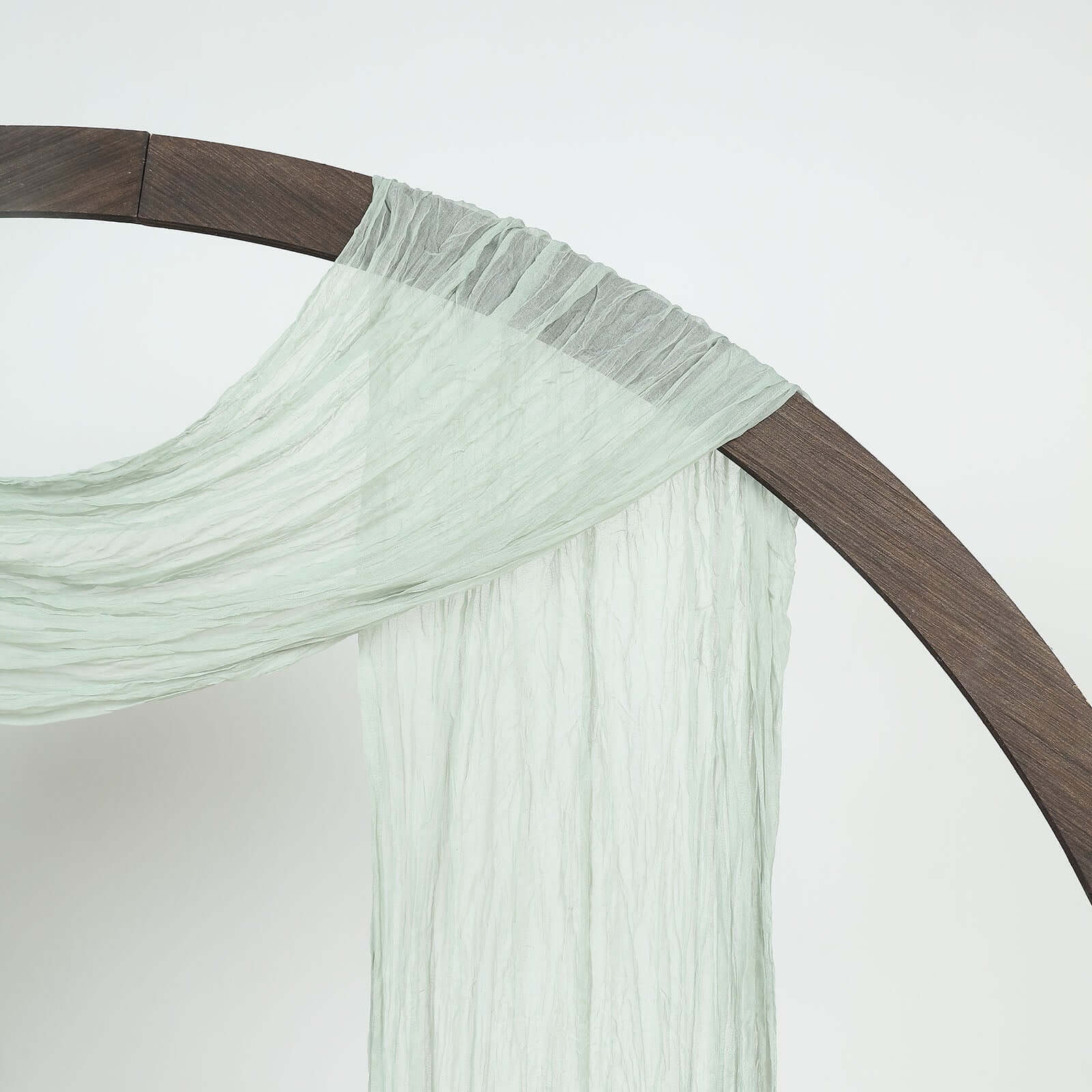 Sage Green Gauze Cheesecloth Draping Fabric Wedding Arch Decorations, Window Scarf Valance Drapes, Boho Arbor Long Curtain Panel 20ft - Image 8