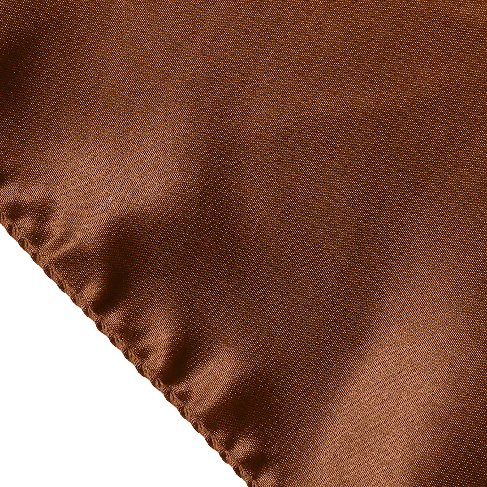 Satin Rectangular Tablecloth 60"x102" Cinnamon Brown - Wrinkle-Resistant & Durable Table Cover - Image 10