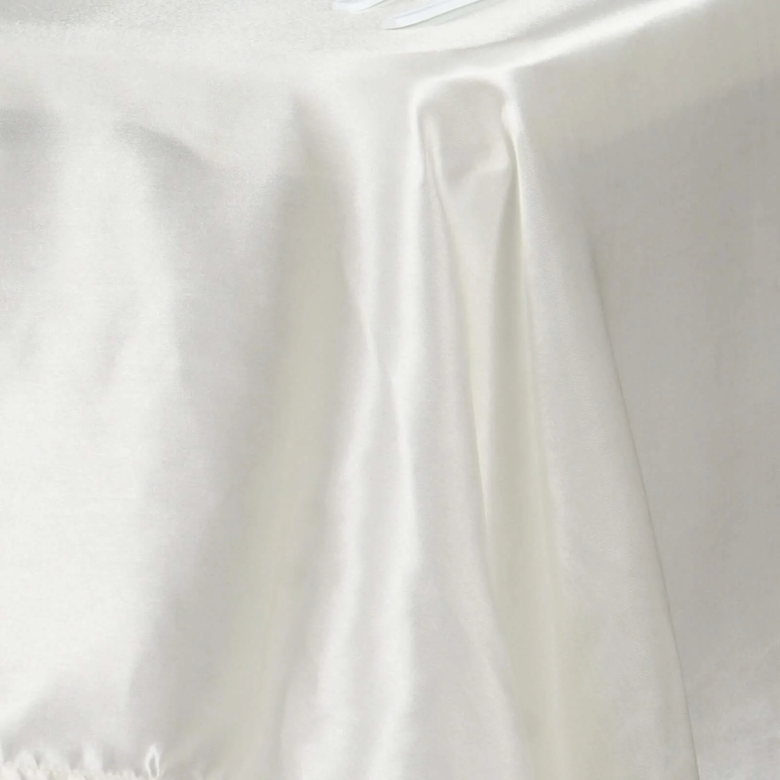 Satin Rectangular Tablecloth 60"x102" Ivory - Wrinkle-Resistant & Durable Table Cover - Image 7