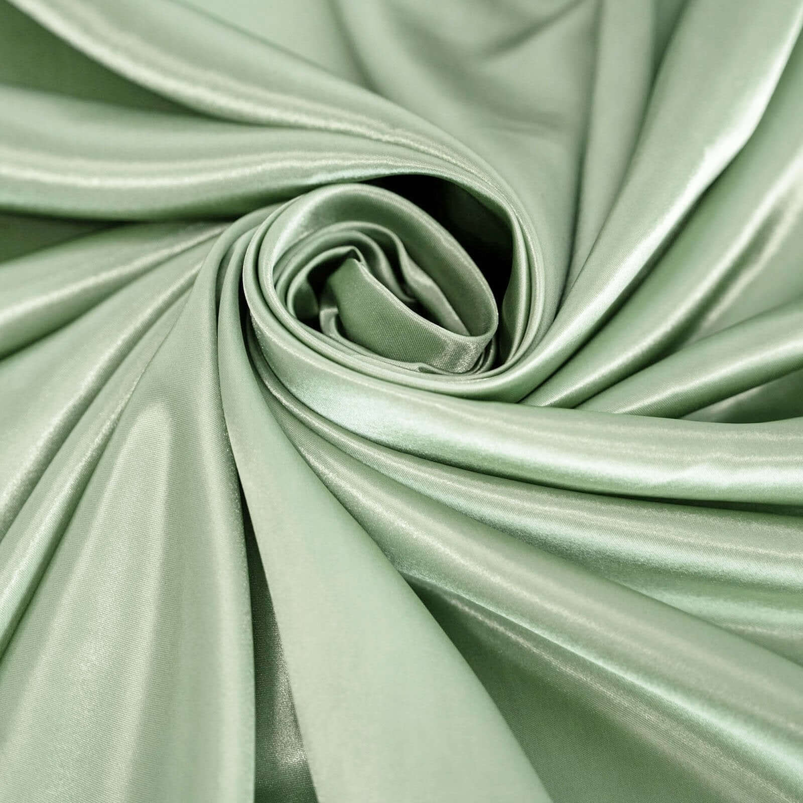 Satin Rectangular Tablecloth 60"x102" Sage Green - Wrinkle-Resistant & Durable Table Cover - Image 8