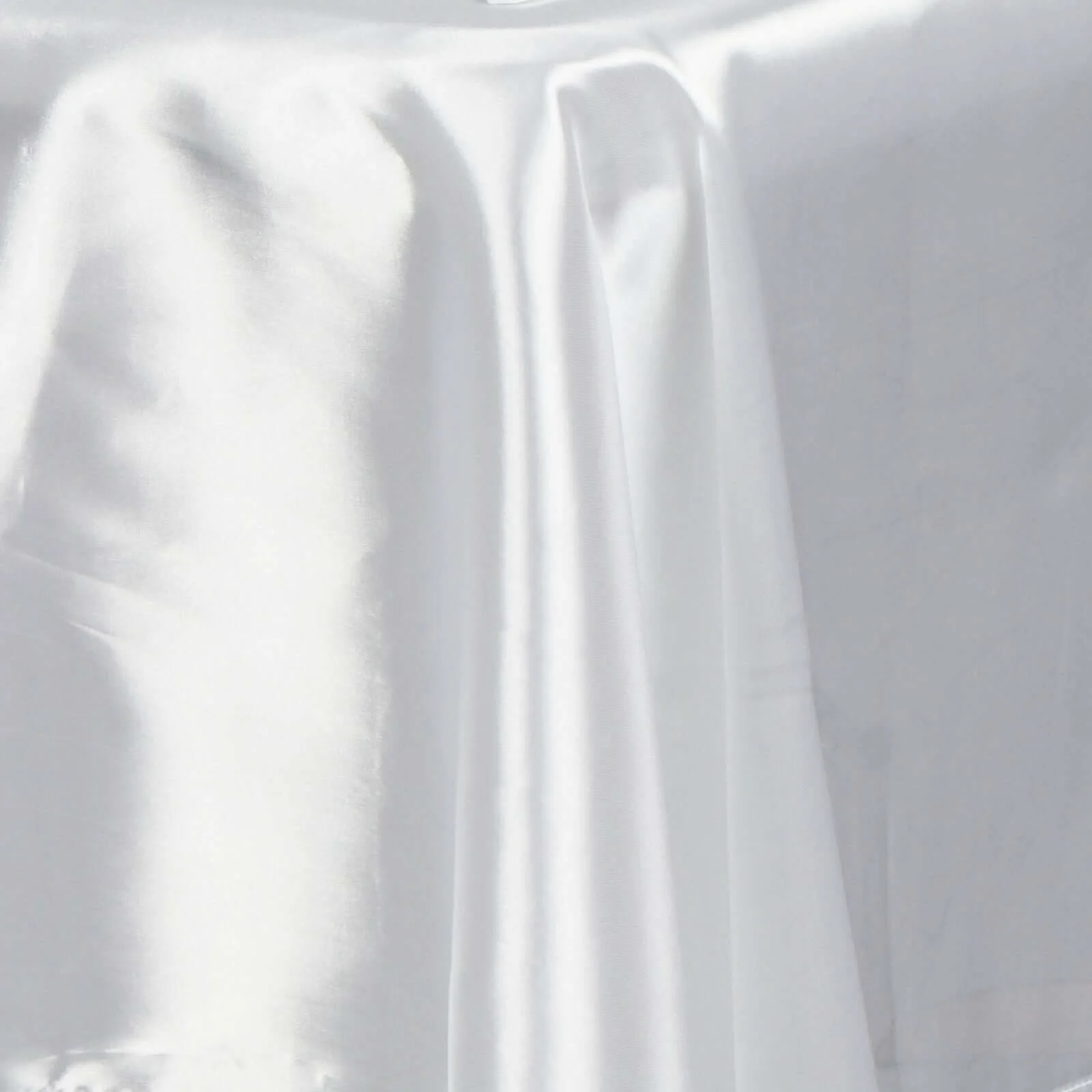Satin Rectangular Tablecloth 60"x102" White - Wrinkle-Resistant and Durable Table Cover for Exquisite Weddings & Events - Image 3