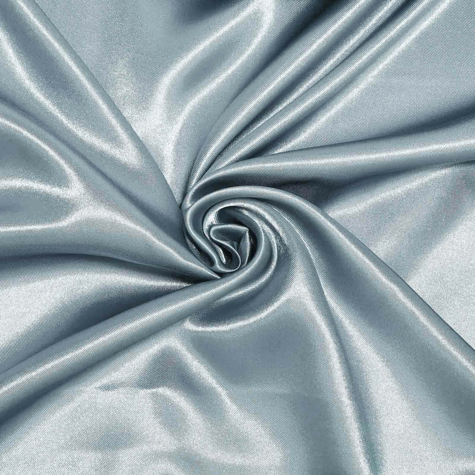 Satin Rectangular Tablecloth 60"x126" Dusty Blue - Wrinkle-Resistant & Durable Table Cover - Image 8