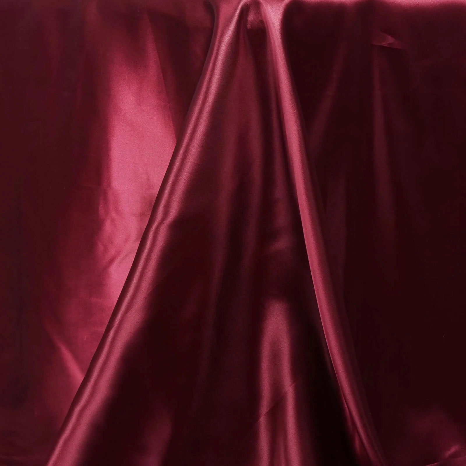 Satin Rectangular Tablecloth 90"x132" Burgundy - Seamless Table Cover - Image 7