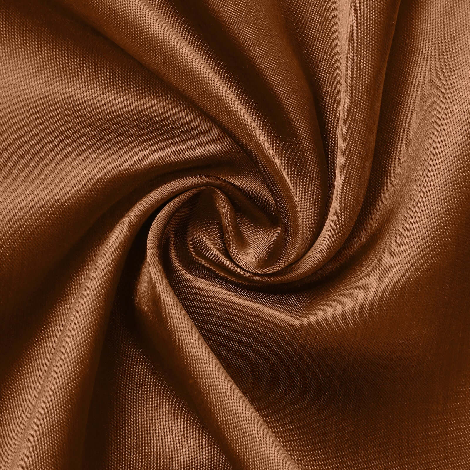 Satin Rectangular Tablecloth 90"x132" Cinnamon Brown - Seamless Table Cover - Image 8