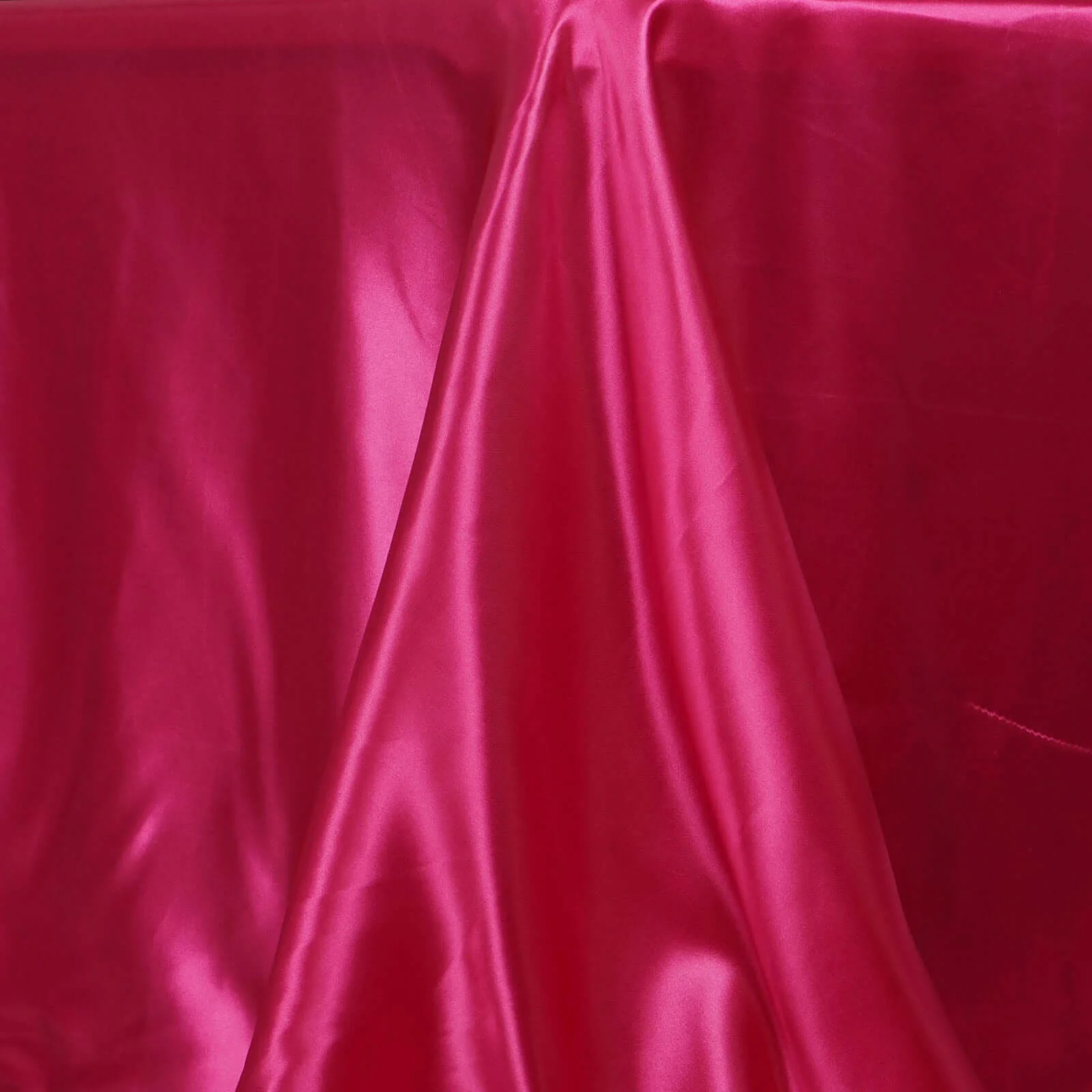 Satin Rectangular Tablecloth 90"x132" Fuchsia - Seamless Table Cover - Image 3