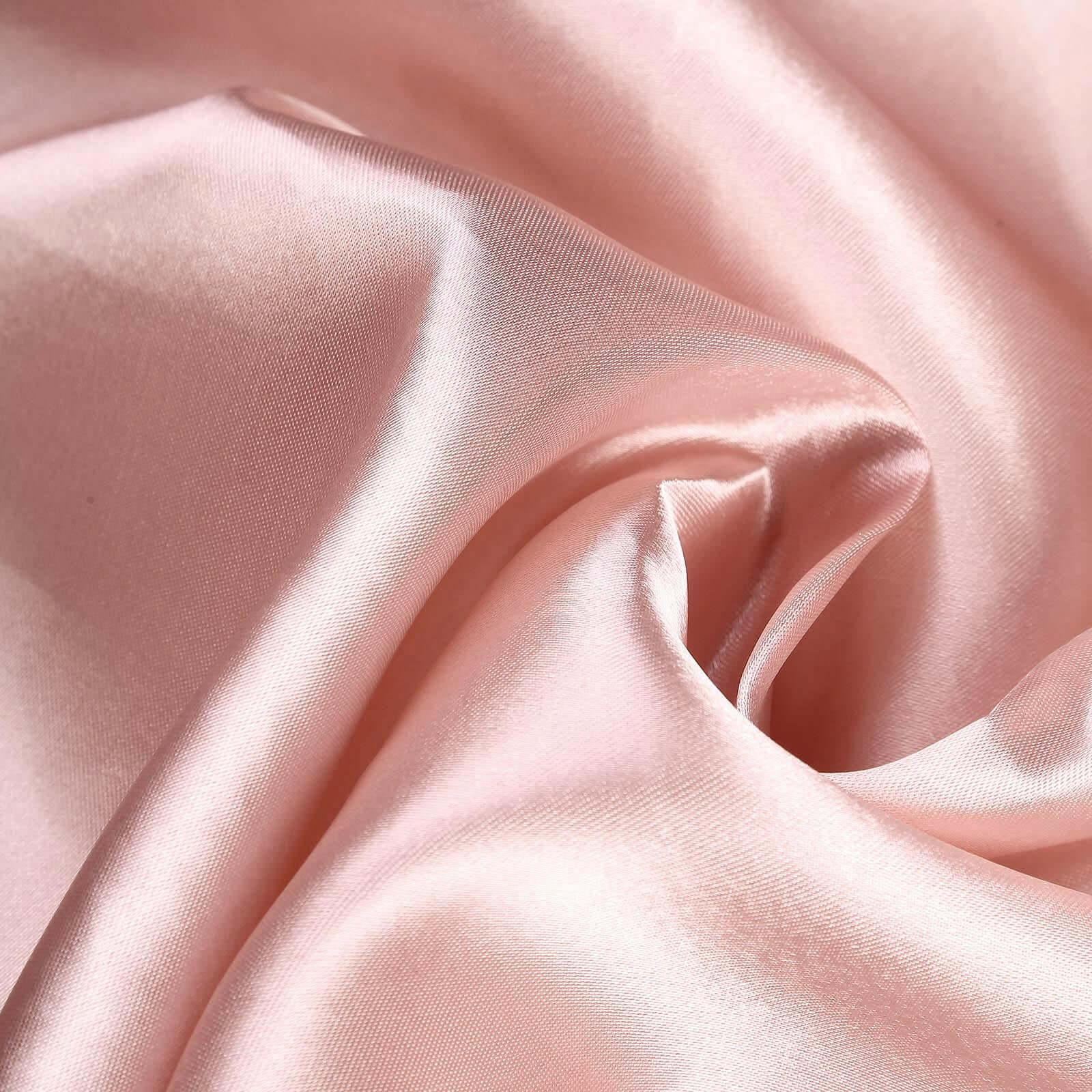 Satin Rectangular Tablecloth 90"x156" Dusty Rose - Seamless Table Cover - Image 6
