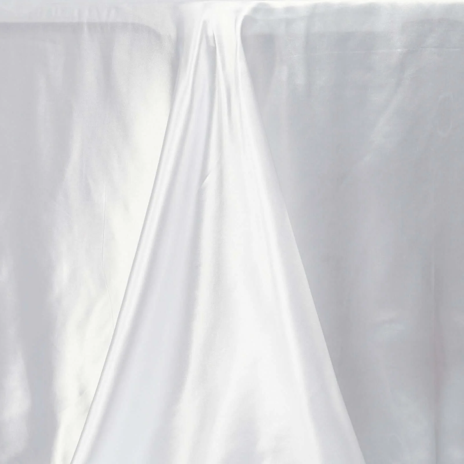 Satin Rectangular Tablecloth 90"x156" White - Seamless Sophisticated Table Cover for Weddings & Events - Image 5