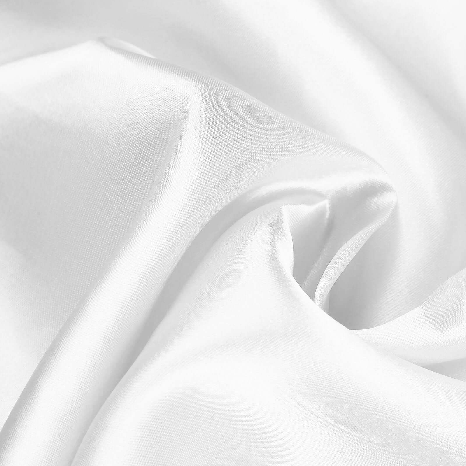 Satin Rectangular Tablecloth 90"x156" White - Seamless Sophisticated Table Cover for Weddings & Events - Image 7
