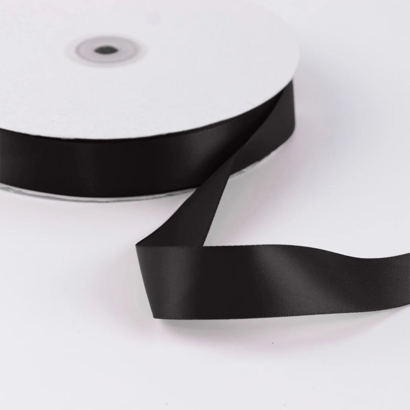 Satin Ribbon Roll 1" x 100 Yards Black – Single Face Decorative Craft Ribbon - Image 7