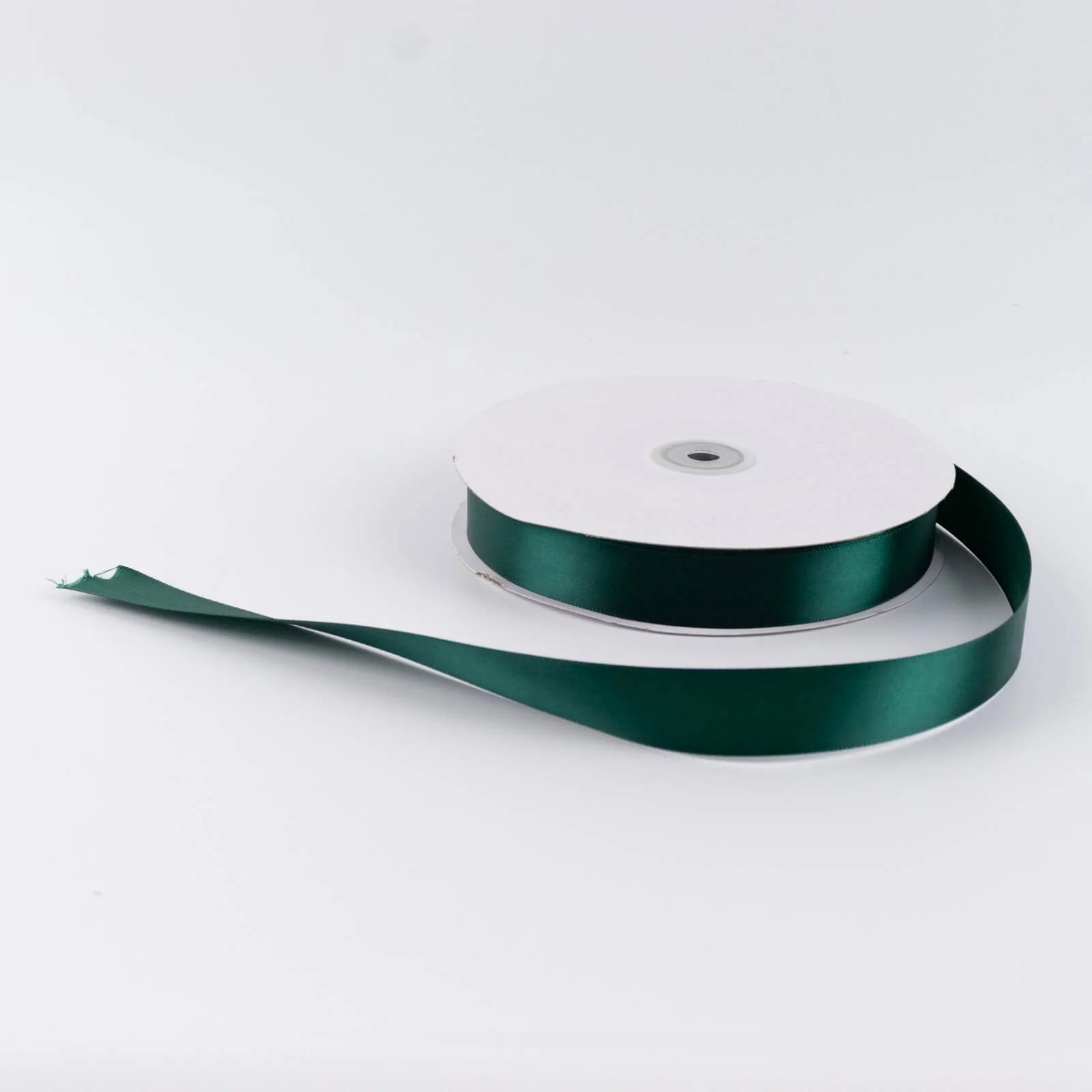 Satin Ribbon Roll 1" x 100 Yards Hunter Emerald Green – Single Face Decorative Craft Ribbon - Image 6