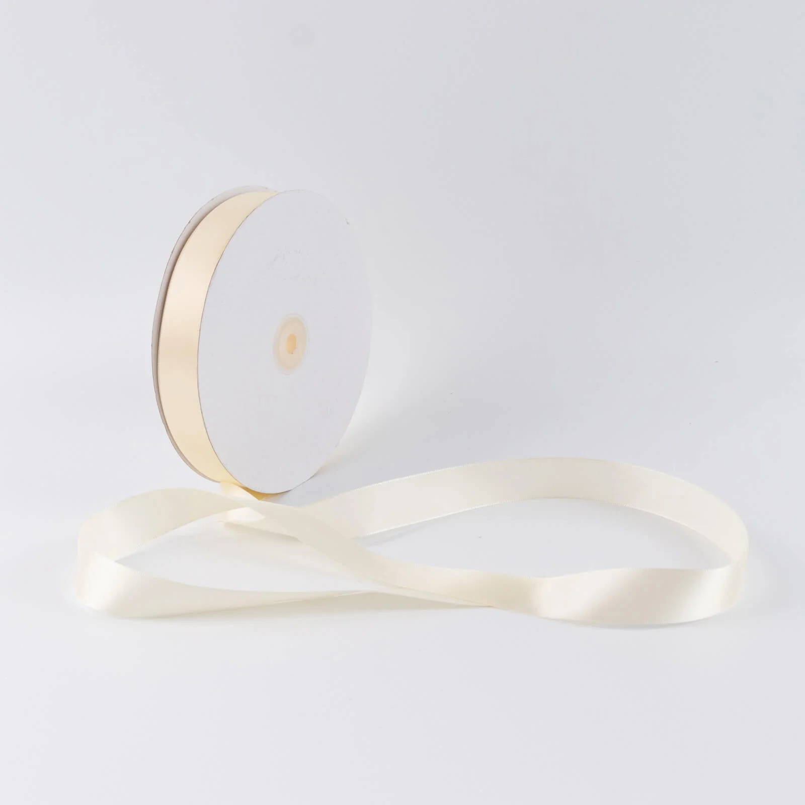 Satin Ribbon Roll 1" x 100 Yards Ivory – Single Face Decorative Craft Ribbon - Image 8