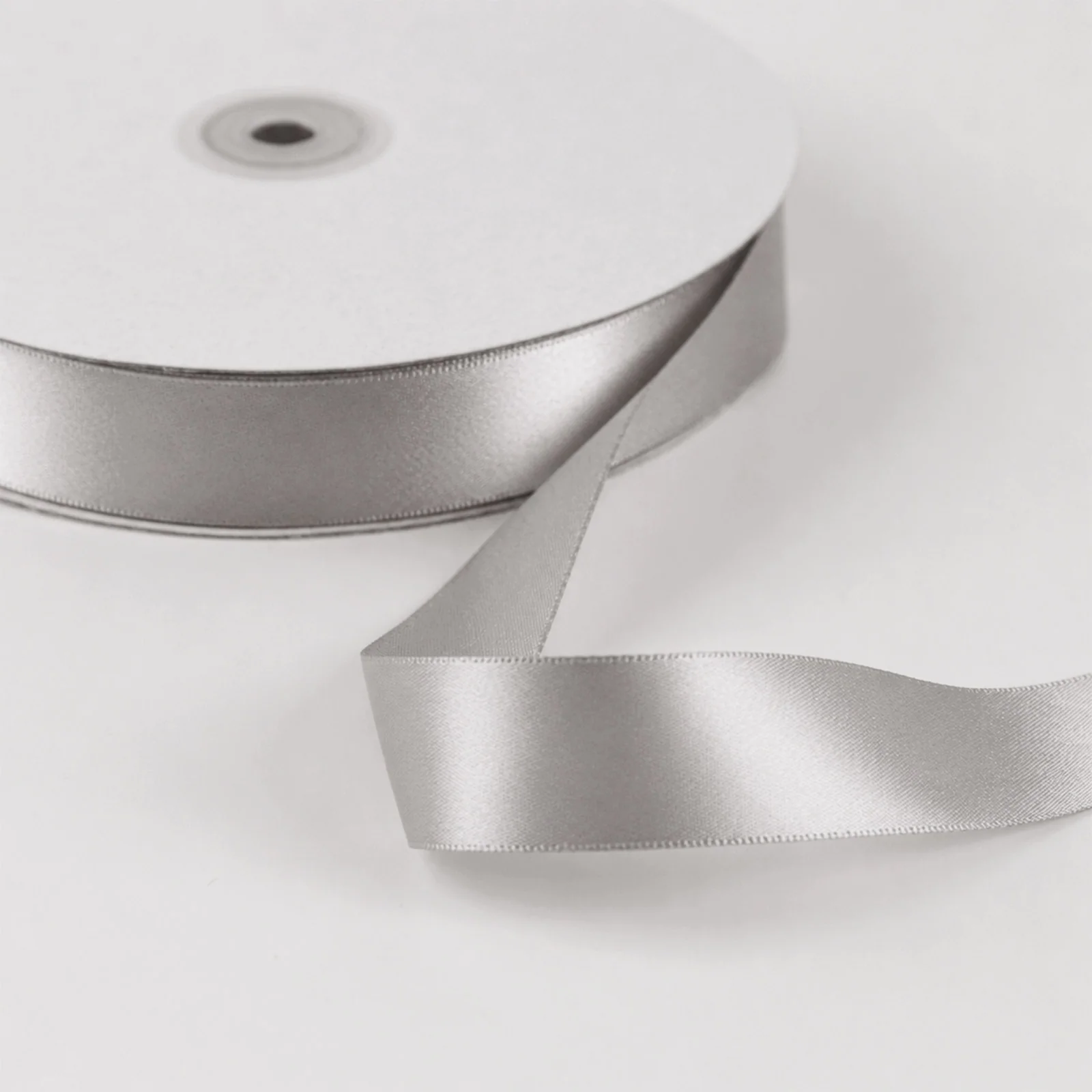 Satin Ribbon Roll 1" x 100 Yards Silver – Single Face Decorative Craft Ribbon - Image 7