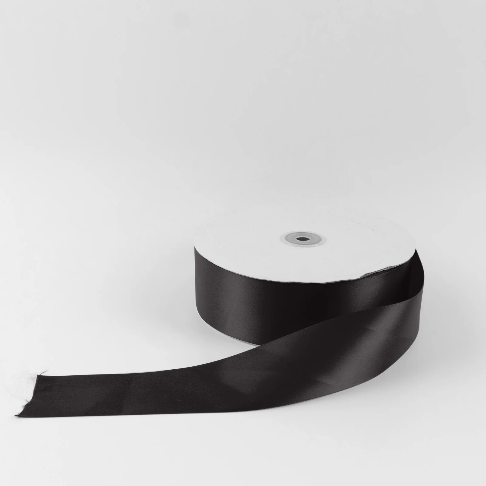 Satin Ribbon Roll 2" x 100 Yards Black – Single Face Decorative Craft Ribbon - Image 6