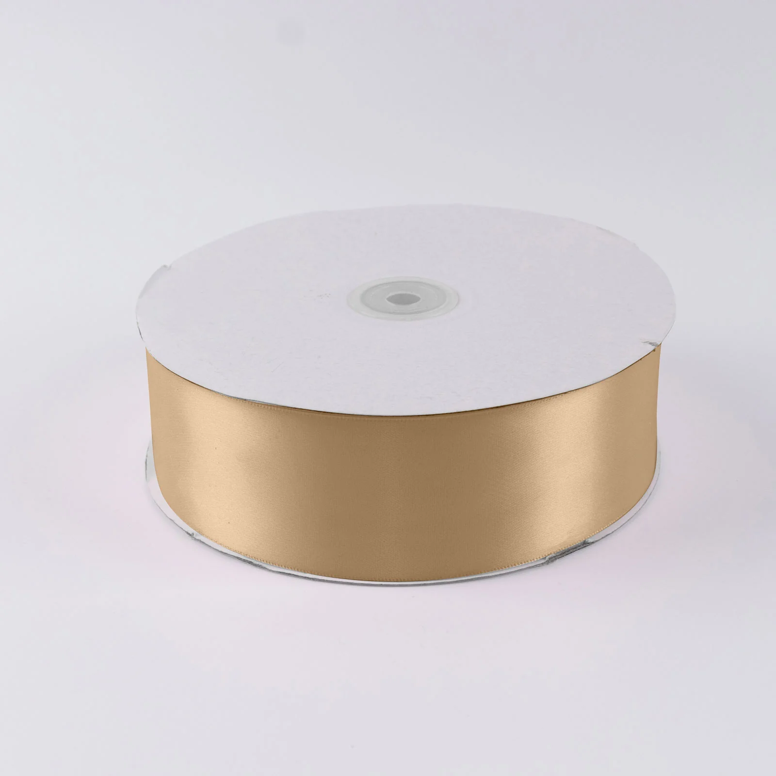 Satin Ribbon Roll 2" x 100 Yards Champagne – Single Face Decorative Craft Ribbon - Image 2