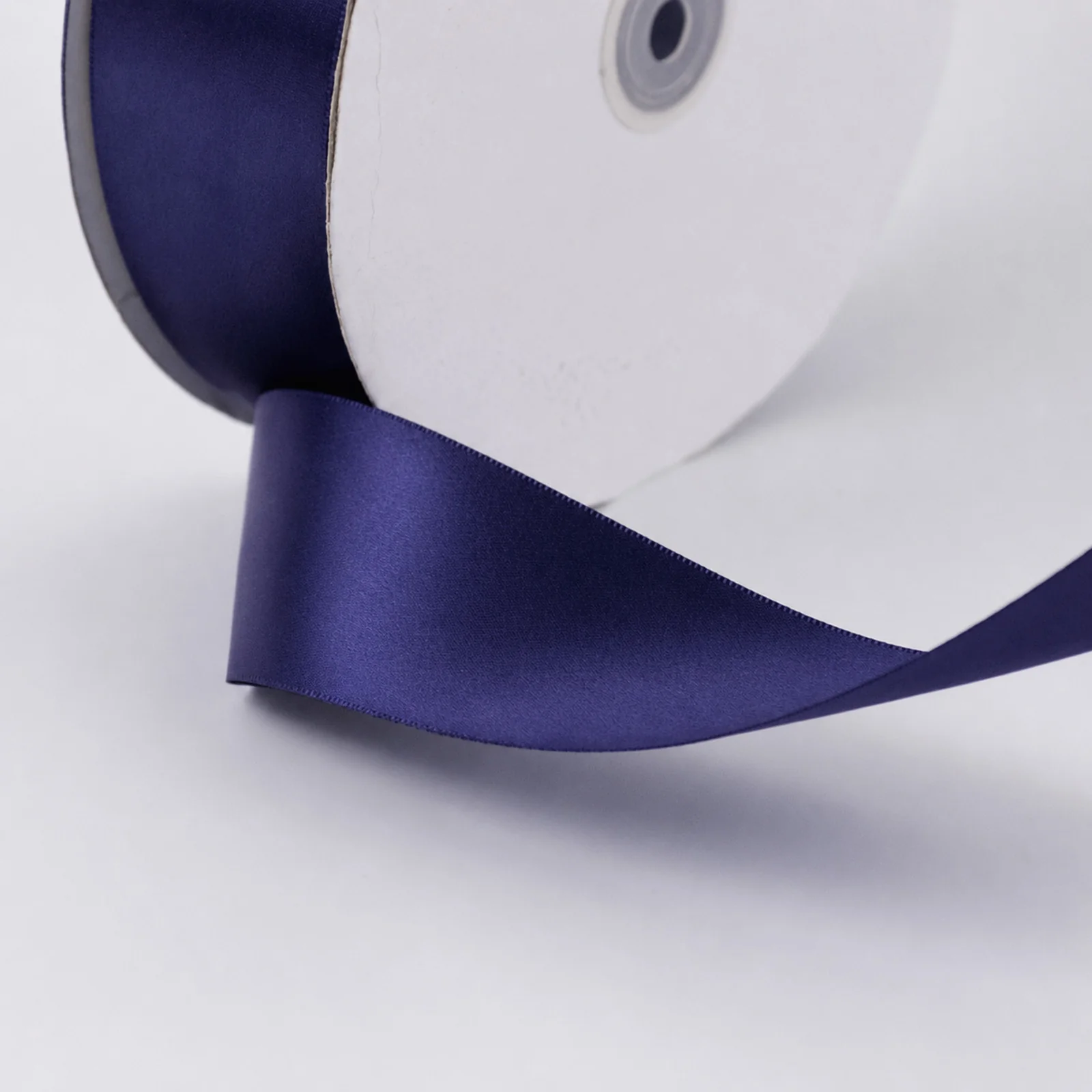 Satin Ribbon Roll 2" x 100 Yards Navy Blue – Single Face Decorative Craft Ribbon - Image 8