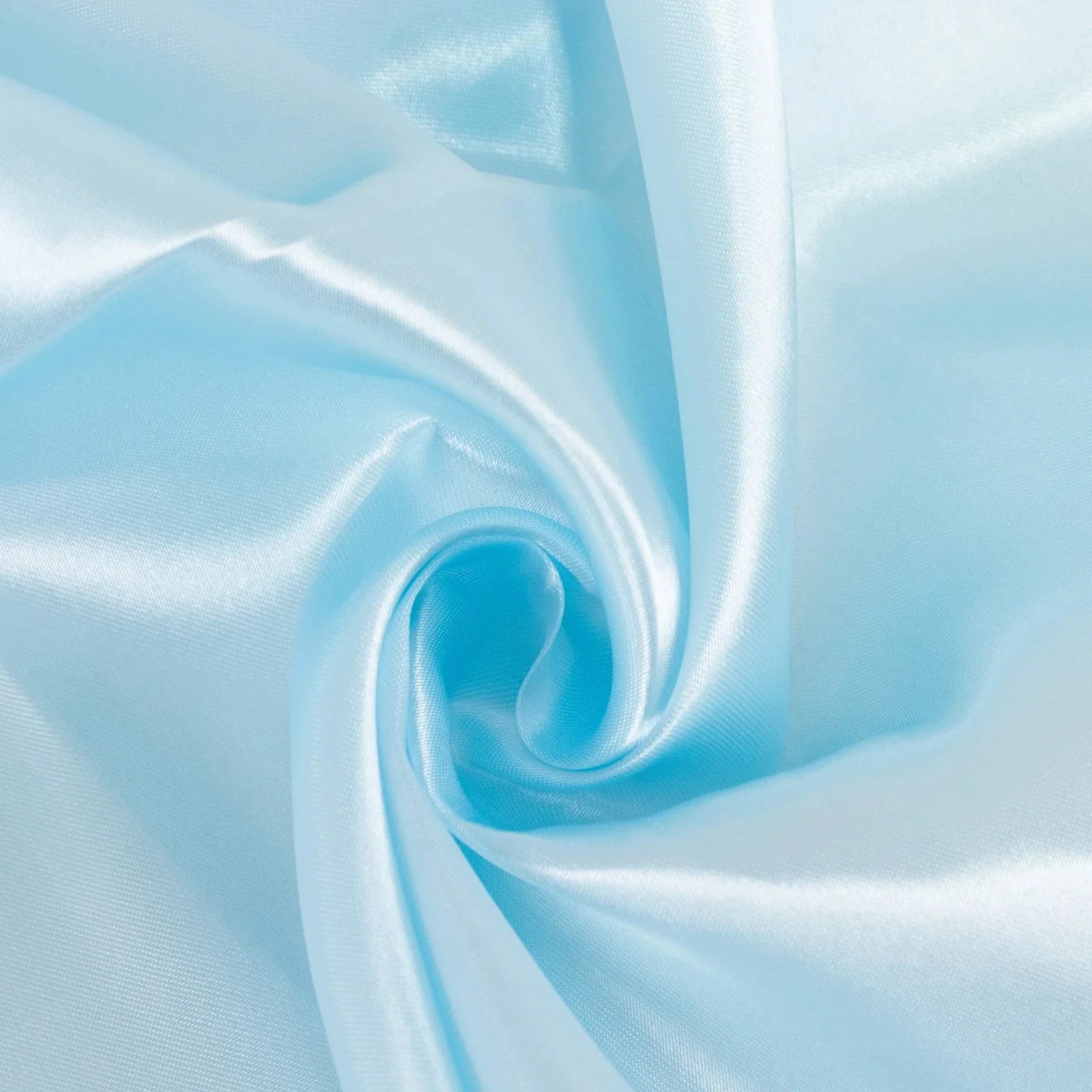 Satin Round Tablecloth 108" Light Blue - Smooth & Durable Table Cover - Image 11