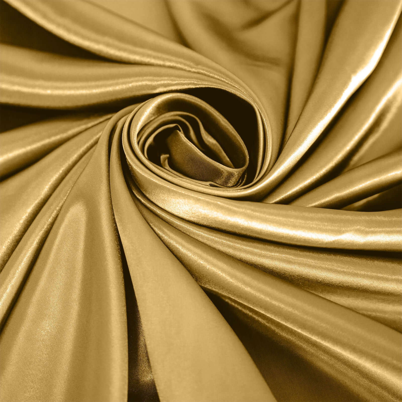 Satin Round Tablecloth 120" Gold - Classy Seamless Table Cover for Weddings & Events - Image 8