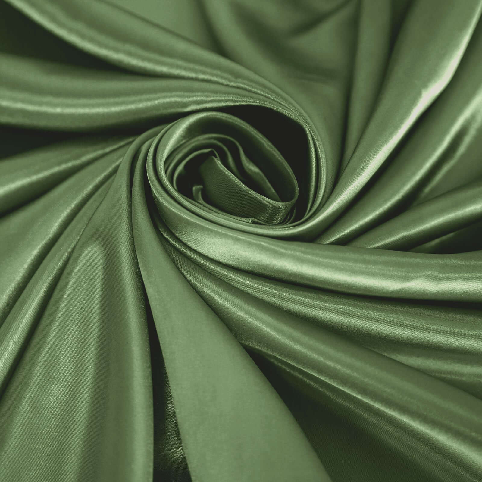 Satin Round Tablecloth 120" Olive Green - Seamless Table Cover - Image 8