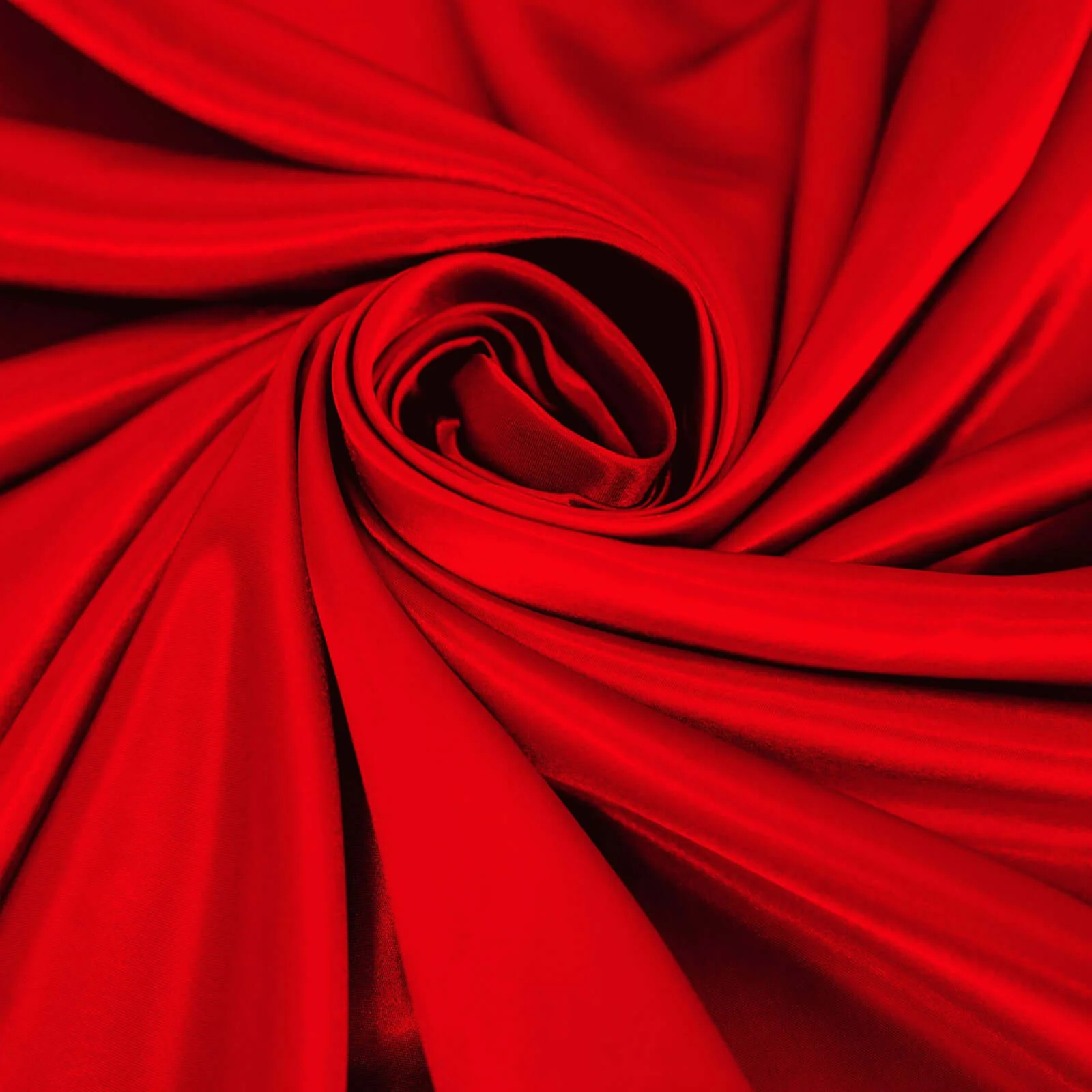Satin Round Tablecloth 120" Red - Seamless Table Cover - Image 8