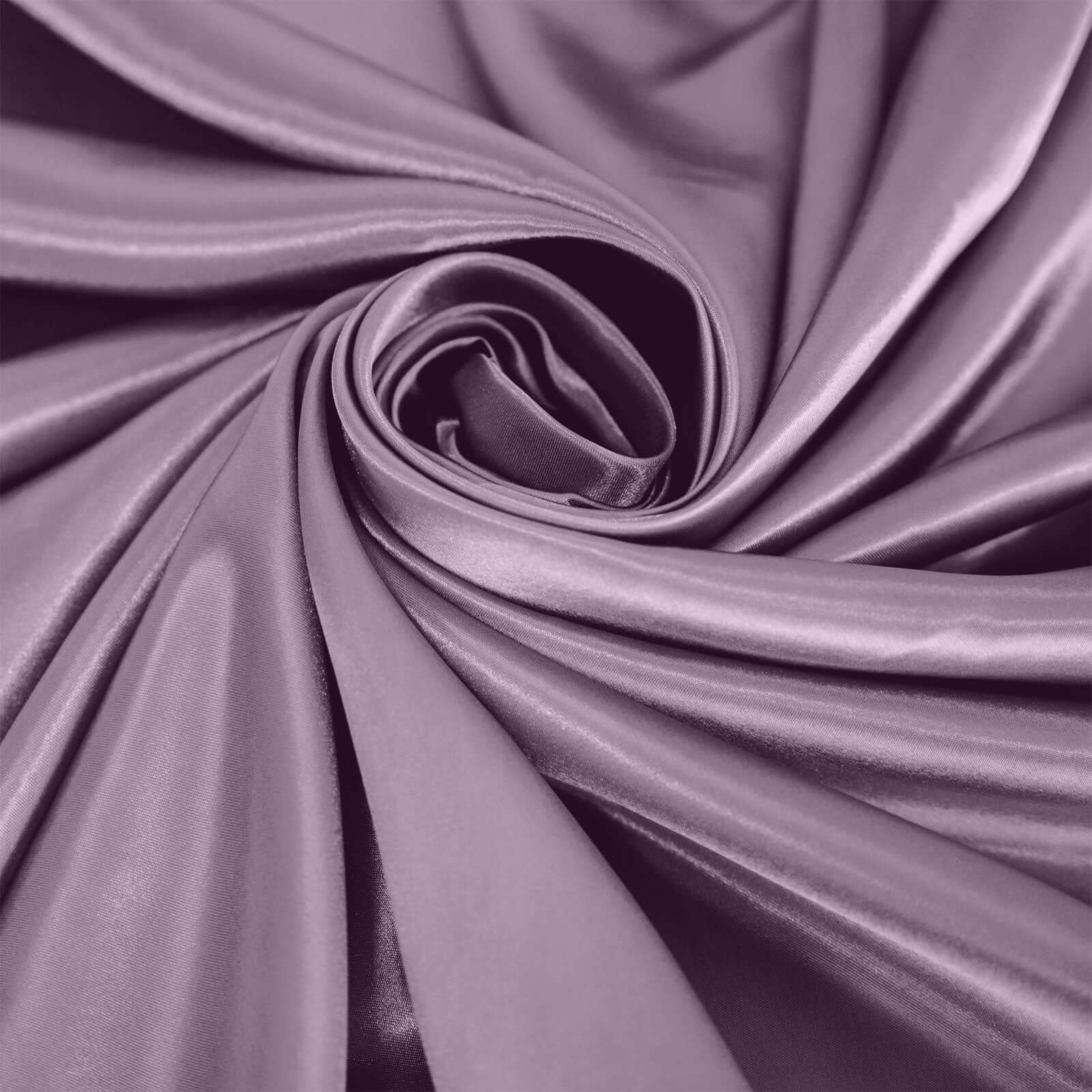 Satin Round Tablecloth 120" Violet Amethyst - Seamless Table Cover - Image 8