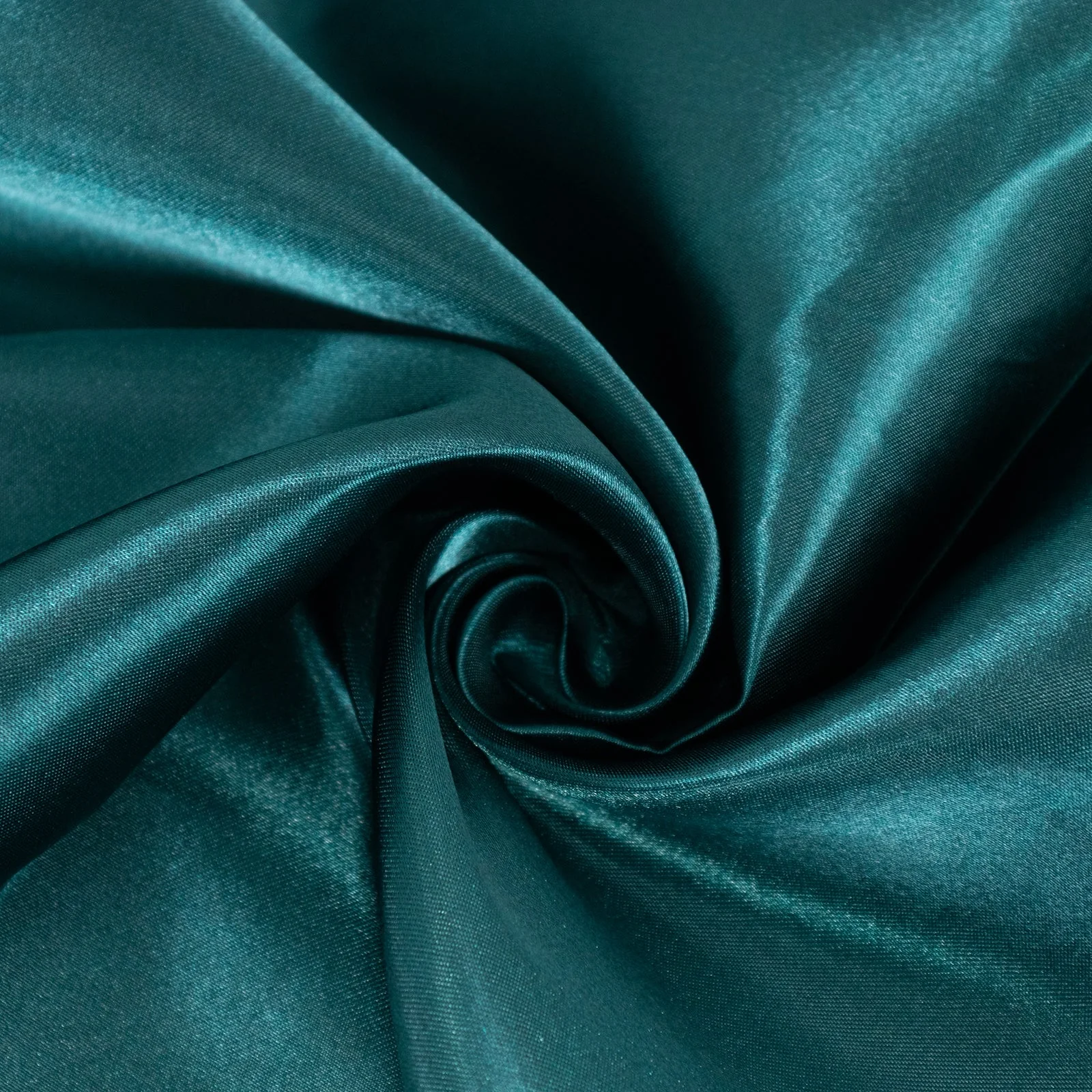 Satin Round Tablecloth 132" Peacock Teal - Seamless Table Cover - Image 11